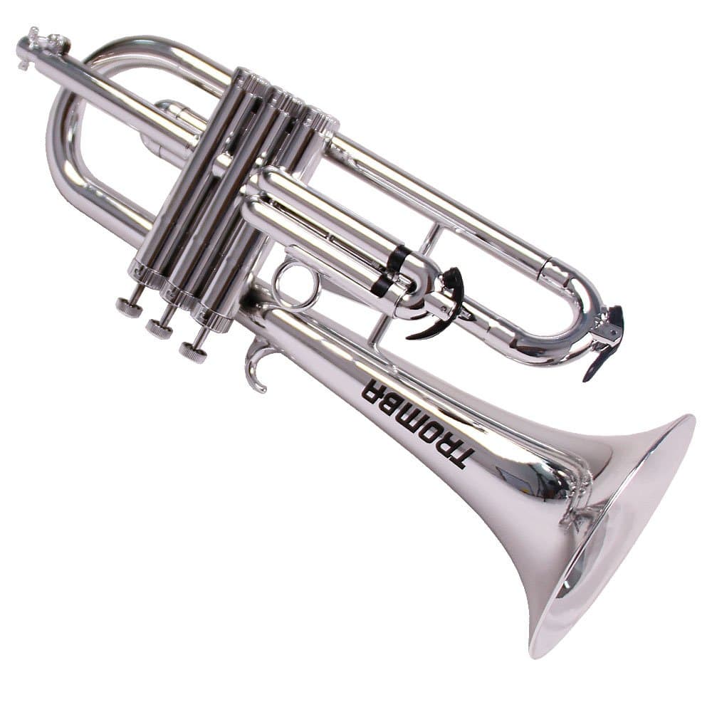 Tromba TF-SL Pro Professional Plastic BB Flugelhorn, Silver