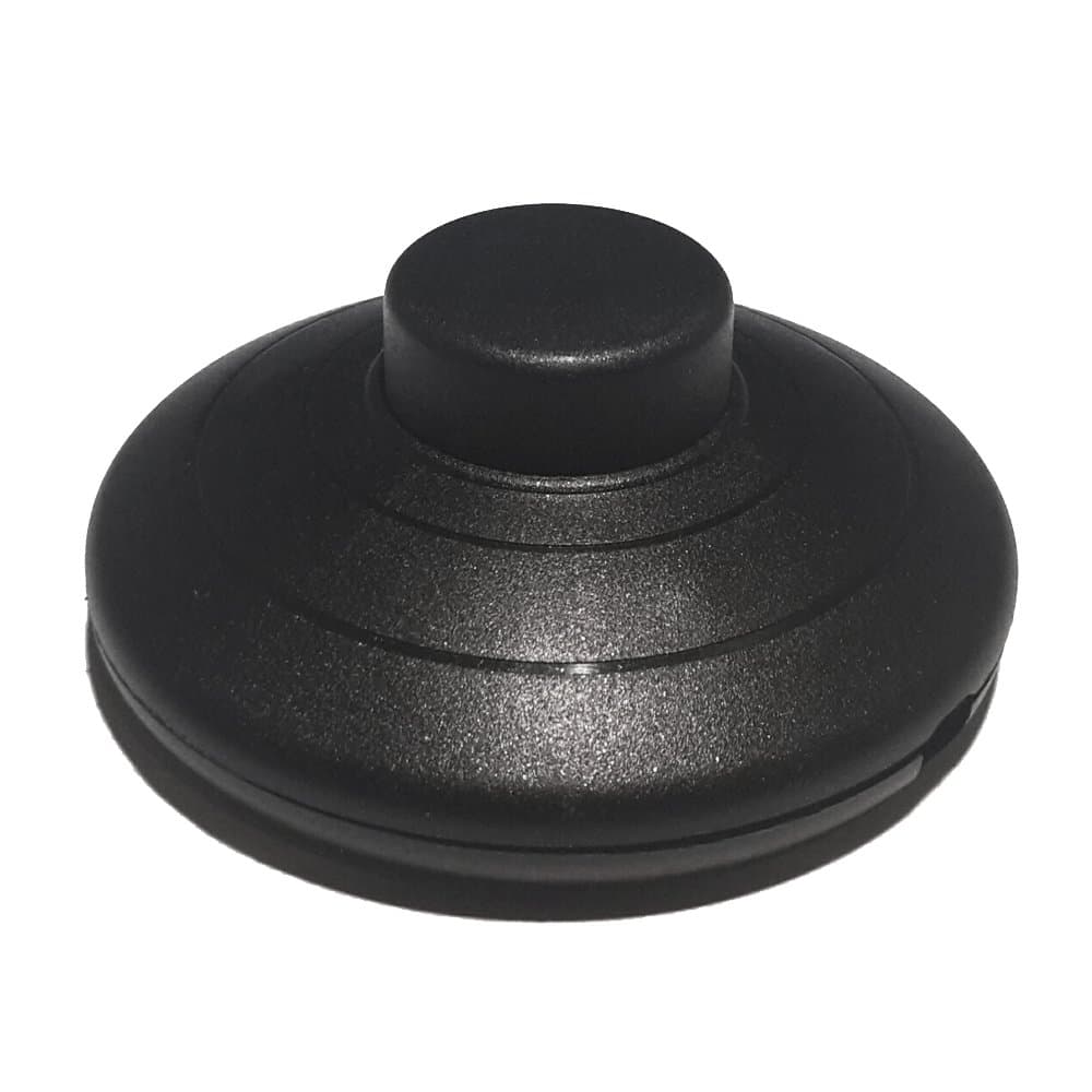 Foot pedal switch black 250V round CE Foot switch for standing and table lights Line switch