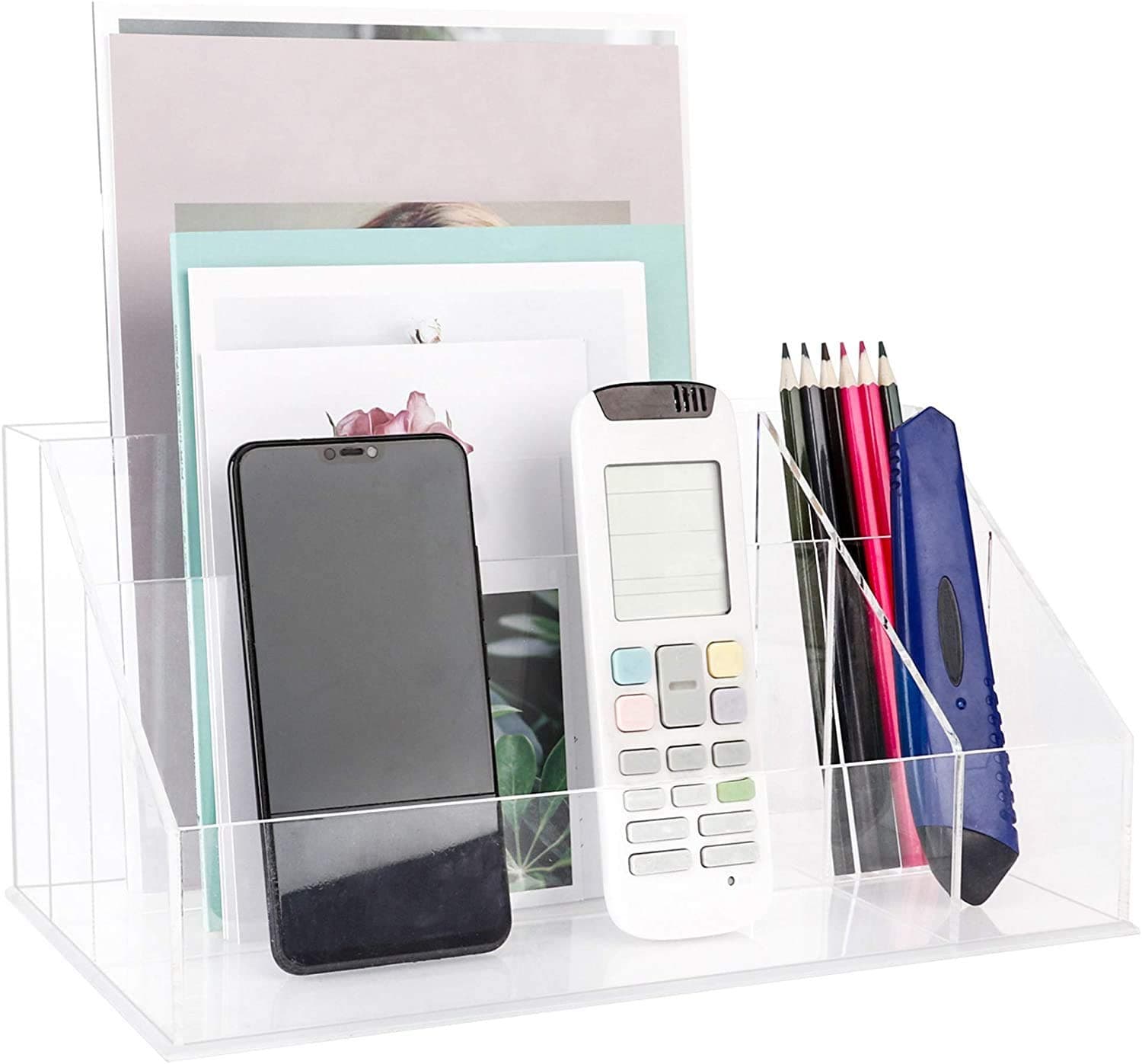 Yestbuy Acrylic Clear Desktop Organizer