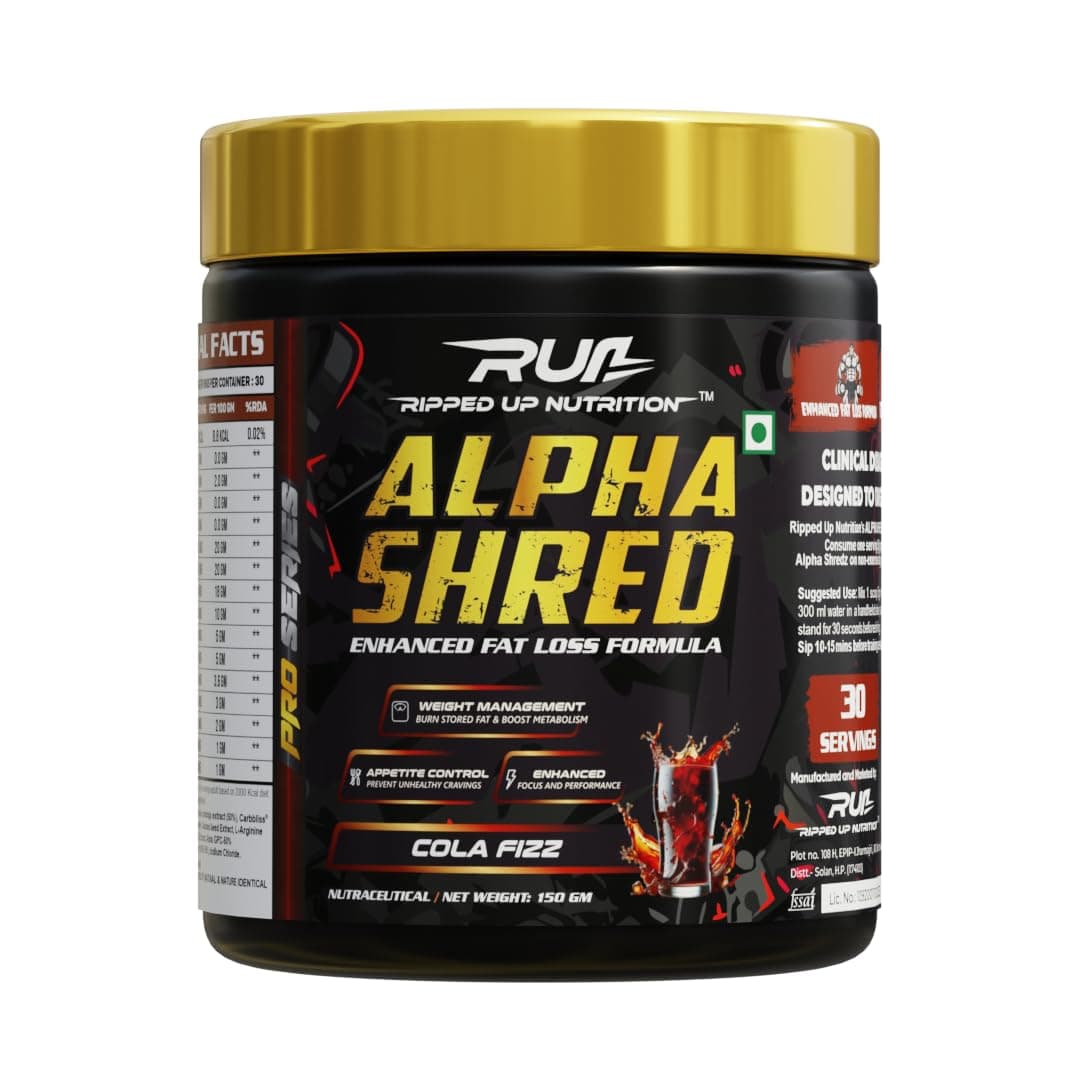 - Alpha Shred Fat Burner - 150g, Pineapple Mango | With Carbliss® for Blocking Carbs by 40-60% | Weight Management & Metabolism Booster | Enriched with Garcinia Cambogia, Coffee Bean Extra, Caffeine