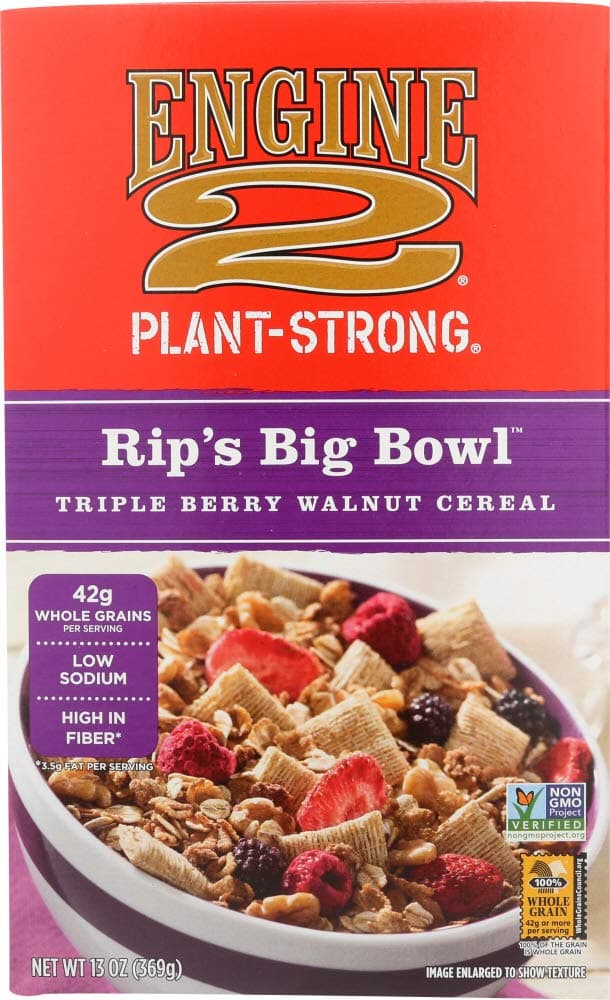 Engine 2, Rip's Big Bowl Triple Berry Walnut Cereal, 13 Ounce