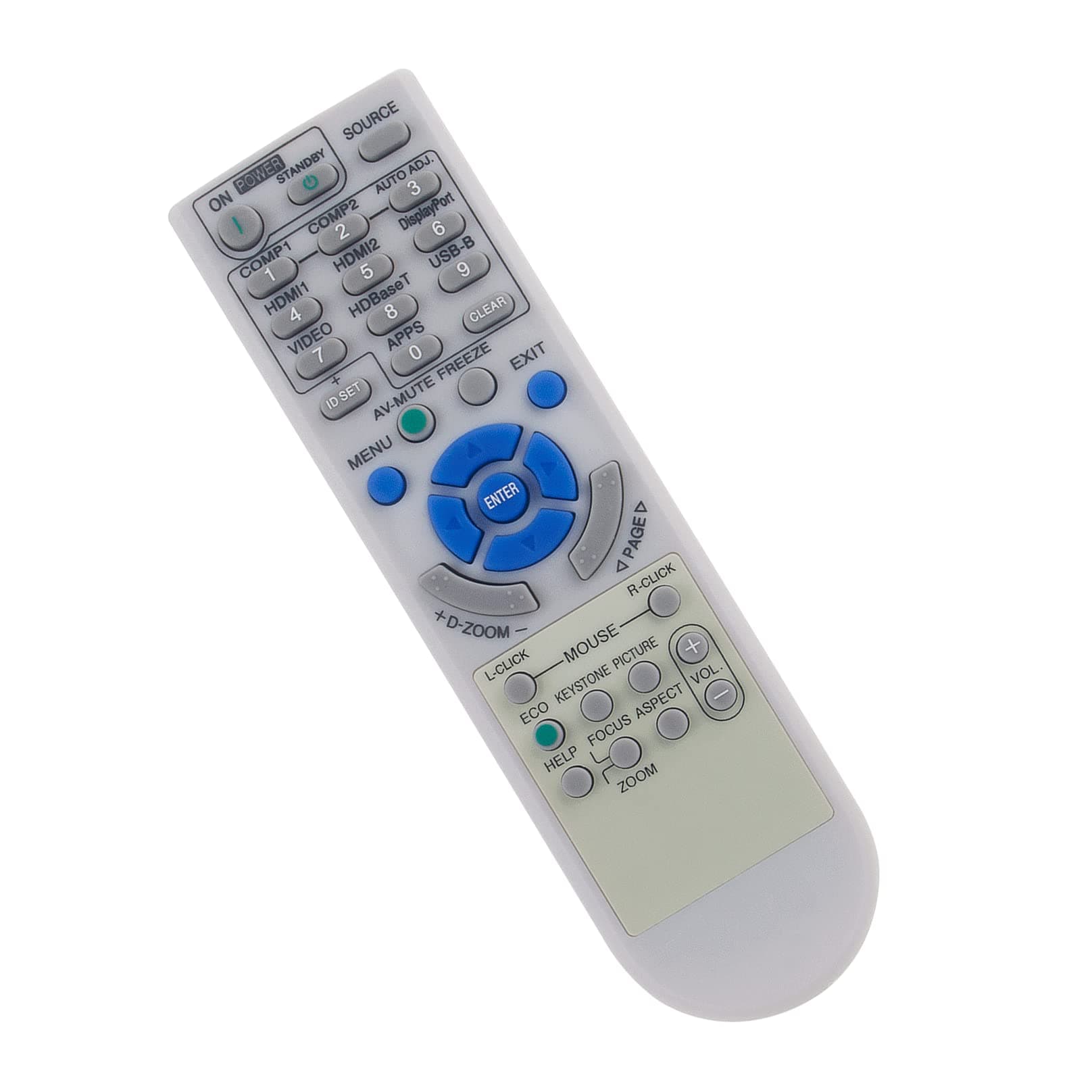 VINABTY RD-472E Replacement Remote Control Compatible with NEC Projector RD472E remote control P474W P452W P474U P554U P502H P452H NP-P502W NP-P554U NP-P474U NP-P554W NP-P474W NP-P604X