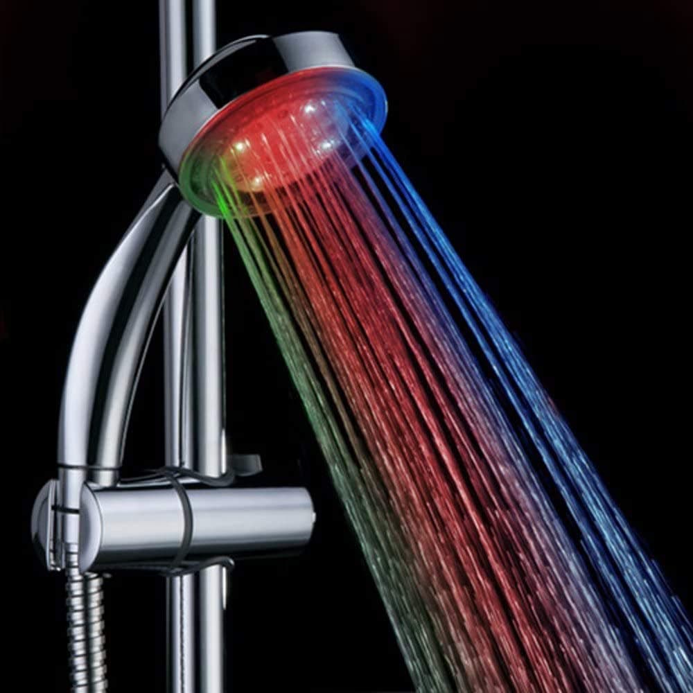 LED Multicolor 7 Colors Rainbow Shower head, Water Glow LED light Shower head (A-001)