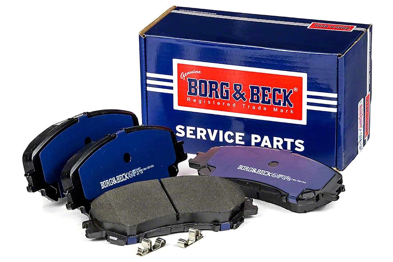 Borg & Beck BBP2487 Front Brake Pads - Includes Wear Indicators/Leads (Akebono)