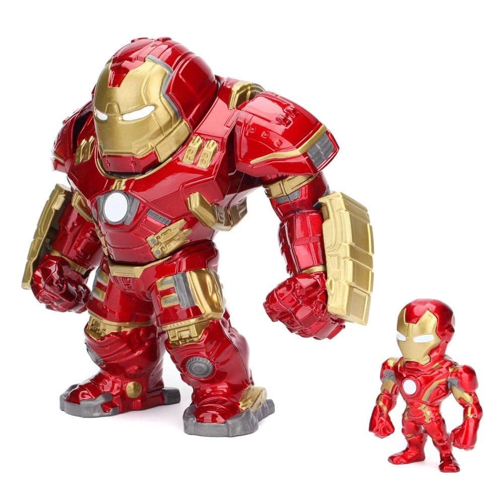 Marvel 6" Hulkbuster & 2" Iron Man Die-Cast Collectible Toy Figure, Red