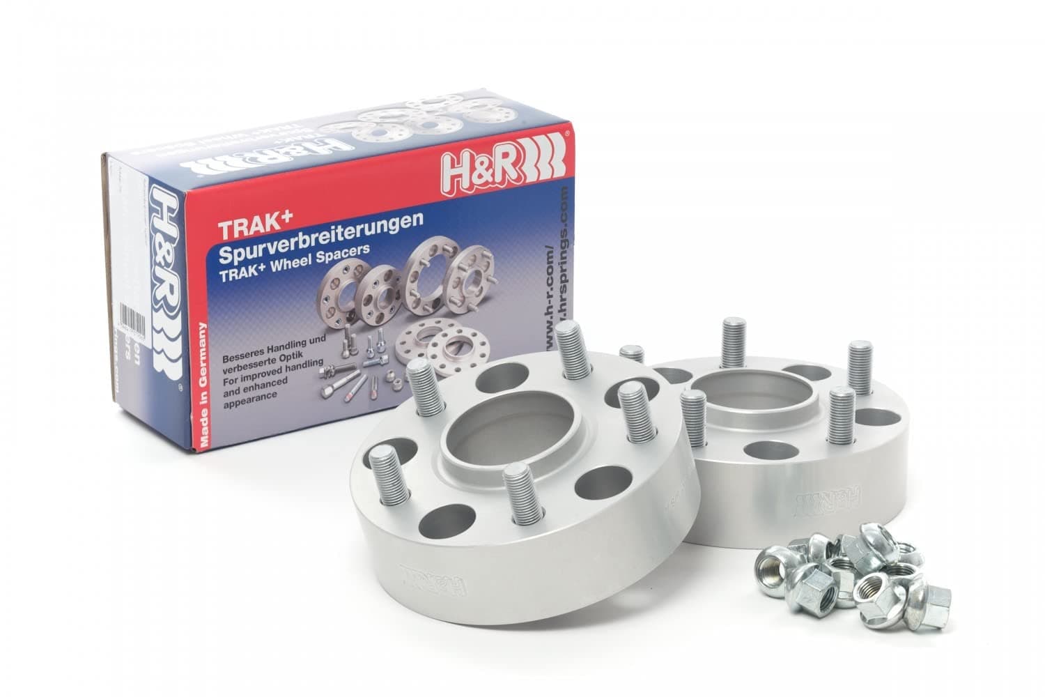 H&R DRM-System Wheel spacer set 30mm per axle - Bolt pattern 5x114,3 - Hub 67,1mm - Bolt size M12x1,5 - compatible with Kia/Mitsubishi