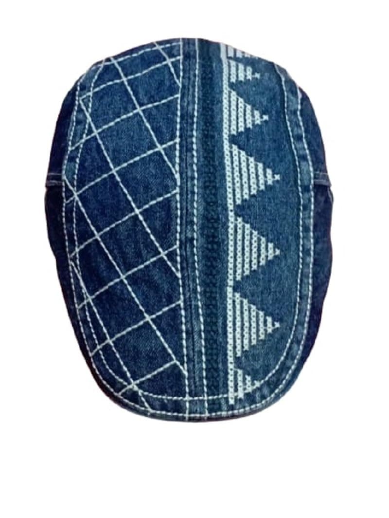 Men Blue Denim Golf caps for Men Stylish/Devanand Style Cap (Pack of 1)