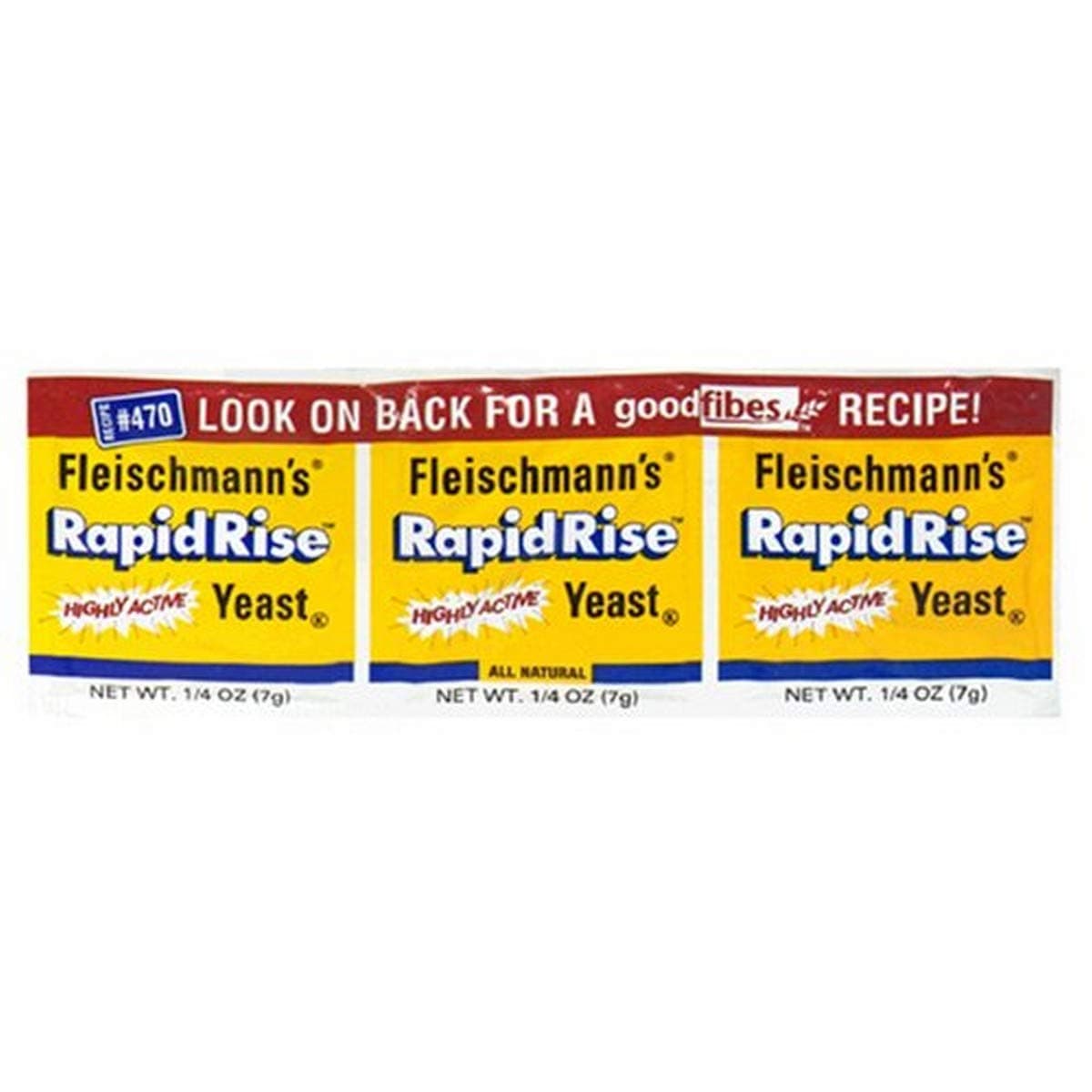 Fleischmann's Rapid Rise Yeast, 0.25 Ounce (3 Count)