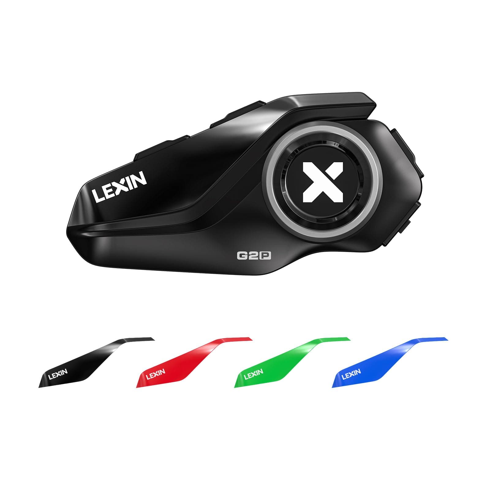 LEXIN G2P Motorcycle Helmet Bluetooth Headset, 1000M 2-Way Group Intercom Communication Systems, FM Radio/ 6 Shells/Noise Cancellation/Universal Pairing, Fit for Snowmobile/ATV/Dirt Bike