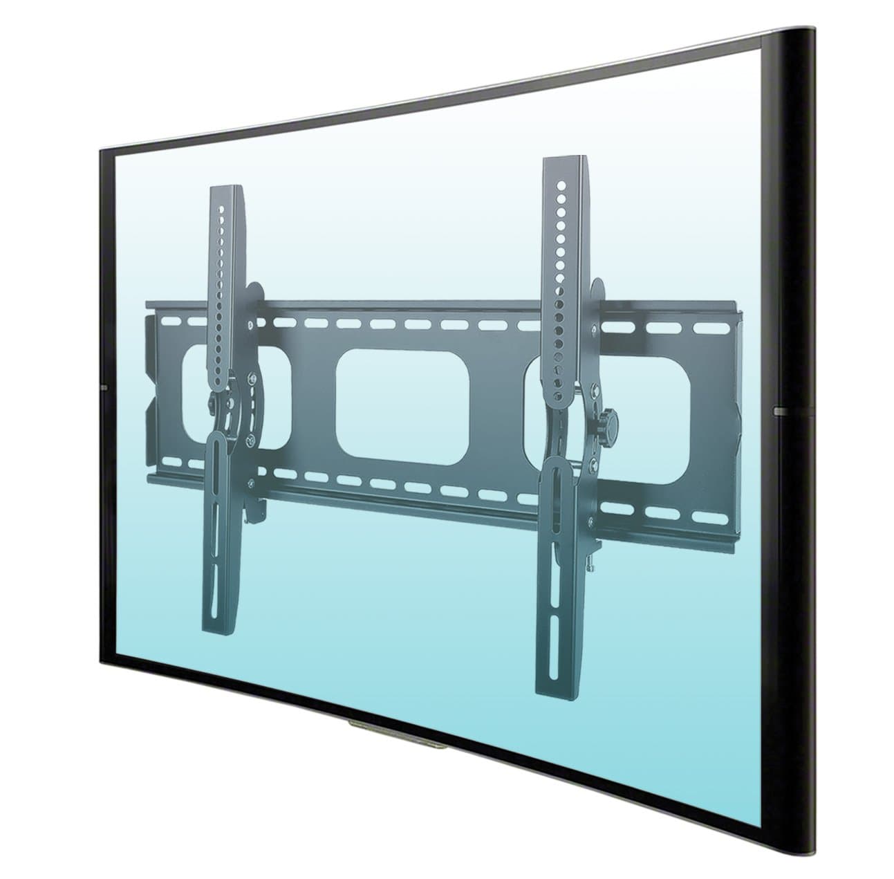 Allcam Universal Tilting Wall-mount TV Bracket for 43" 50" 55" 65" 70" 75" 85" LCD/LED TVs up to Mount Size 800x400 & 100Kg Heavy-Duty (large)