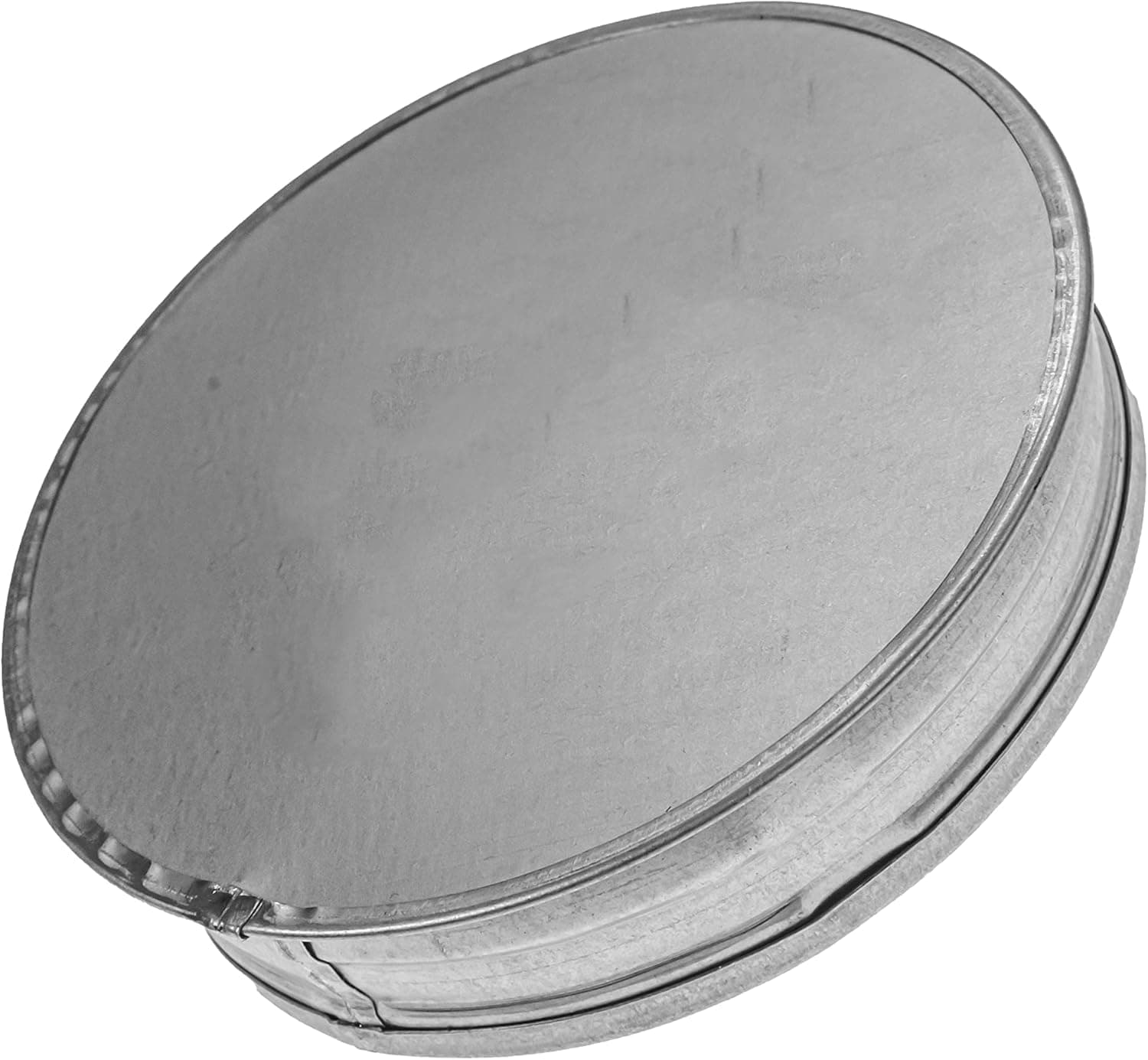 Vent Systems 100 mm / 4" Inch Round Galvanized Steel Pipe Cap - Indoor and Outdoor Duct End Cover for Dryer Vent, HVAC Pipes - Vent Cover/Metal Plug for Ducting