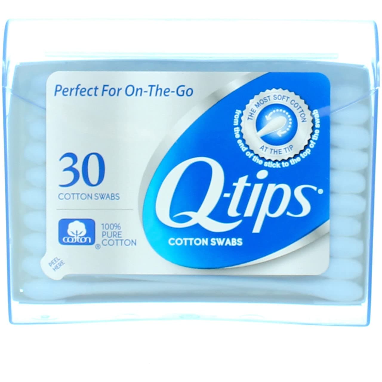 Q-tipsSwabs Purse Pack 30 Each (Pack of 2)