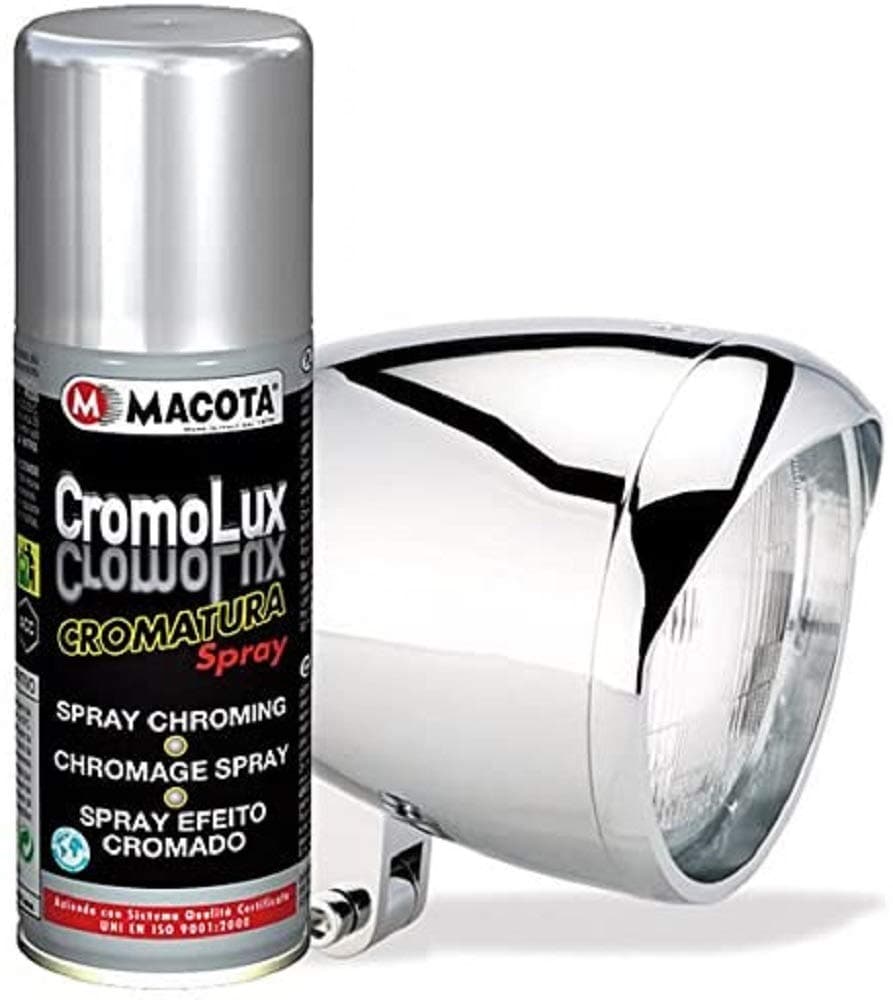 Spray Paint Chrome Effect Macota Cromolux Chrome for All Surfaces 200 ml Multi-Purpose Paint
