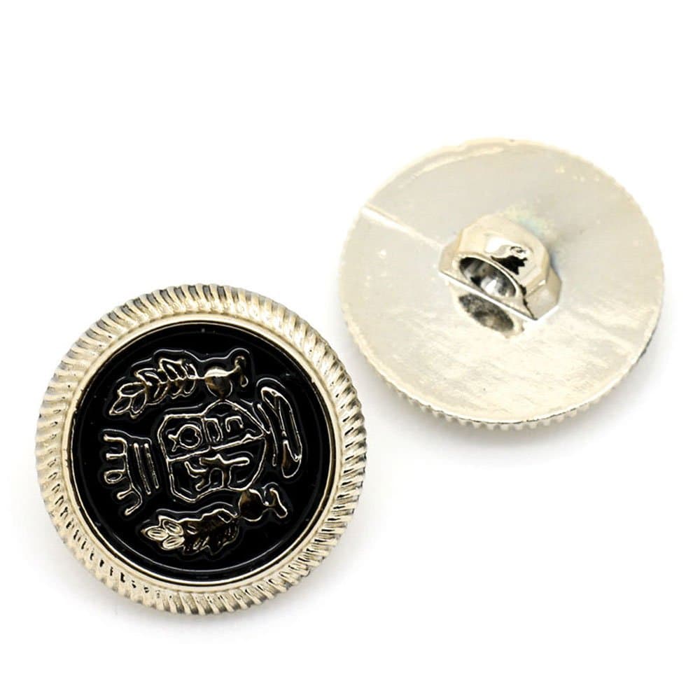 200pcs Buttons Sewing Craft Backhole Round - CCB Plastic, Light Golden#