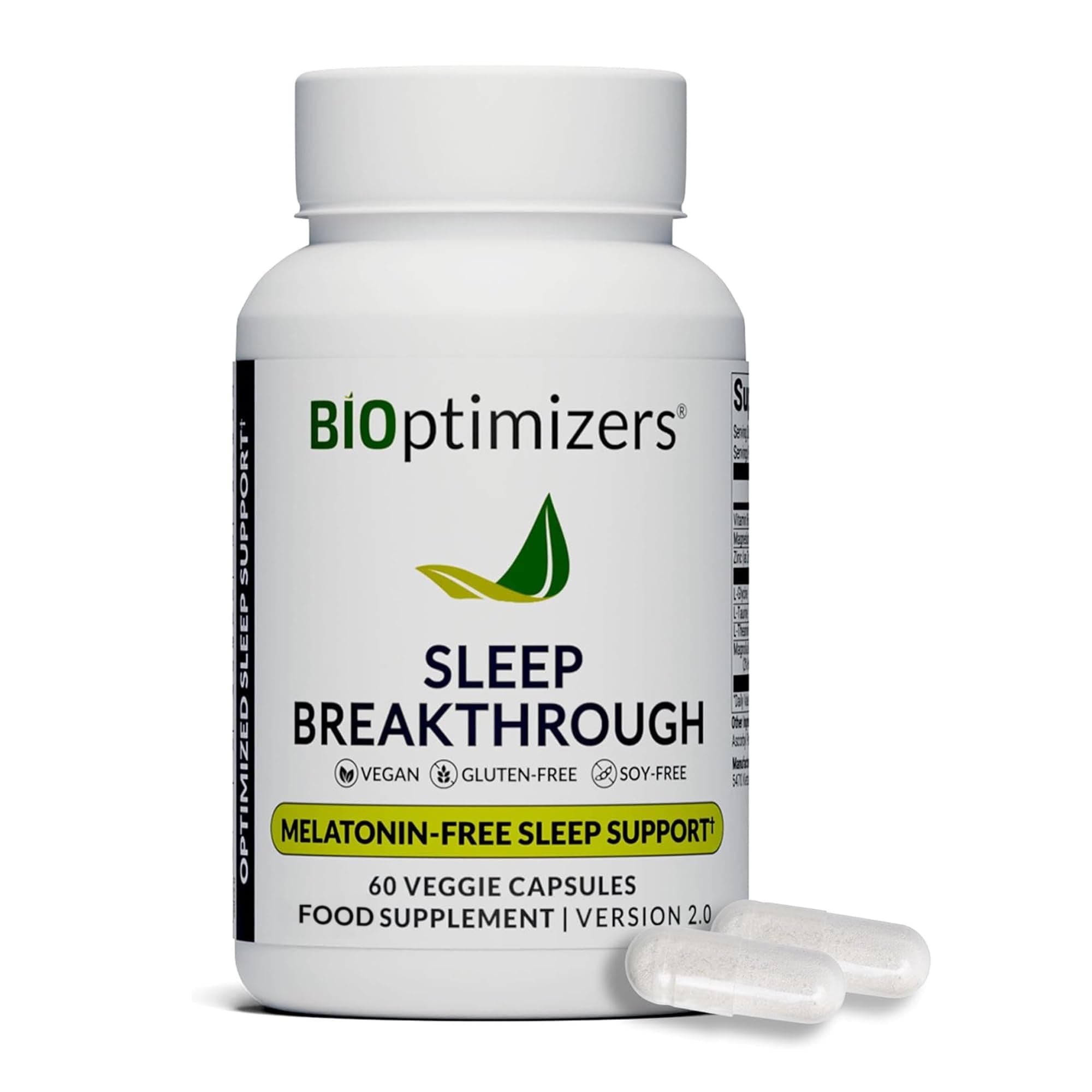 Sleep Breakthrough Capsules - Natural Support Supplement | Calming Relief Aid for Adults | Non-Habit Forming | 60 Capsules