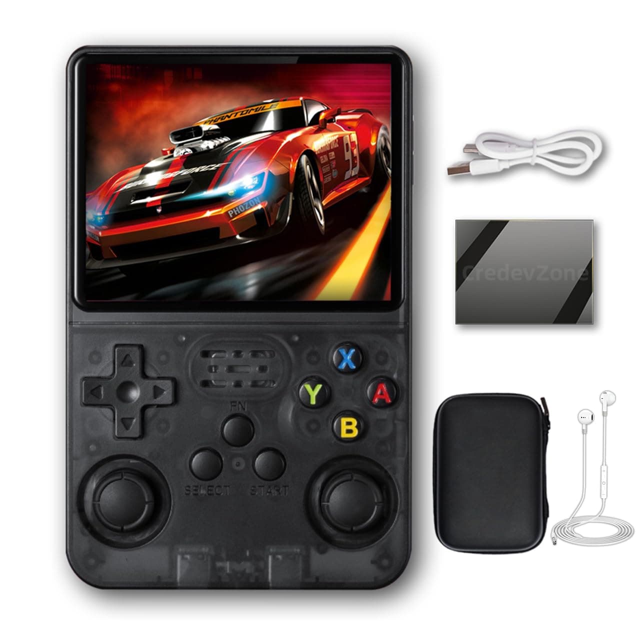 CredevZone R36S Handheld Game Console 3.5 inch Retro Handheld Video Games Consoles Built-in Rechargeable Battery Portable Style Preinstalled Hand Held Game Consoles System