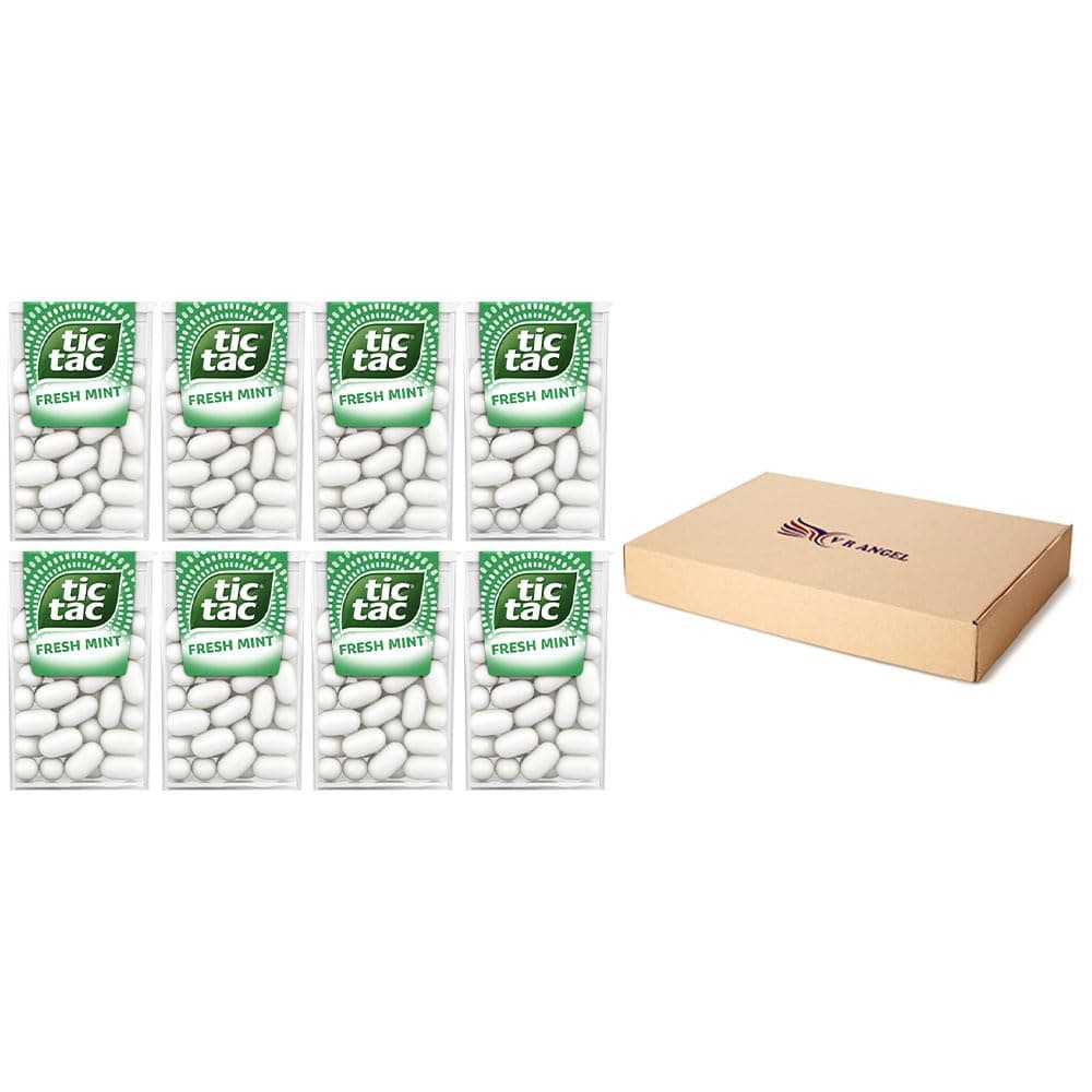 8 x Fresh Mint Tic Tac Mint Sweets For Little Moments of Refreshment - Sold By VR Angel