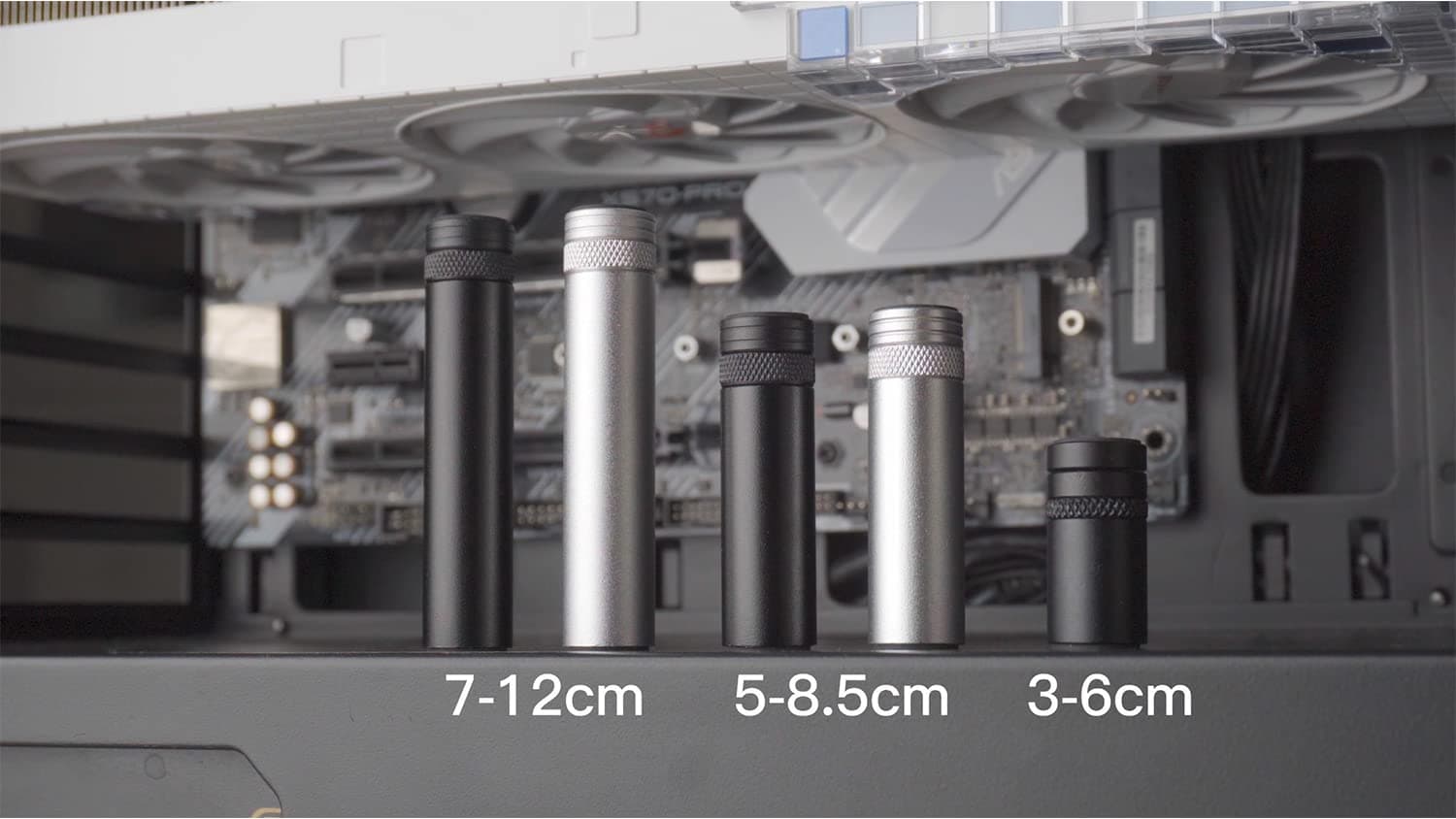 Uyubao Graphics Card Holder, GPU Holder, Graphics Card Holder, Video Card Sag Holder, Aluminium Graphics Card Holder, M (50 mm - 85 mm)