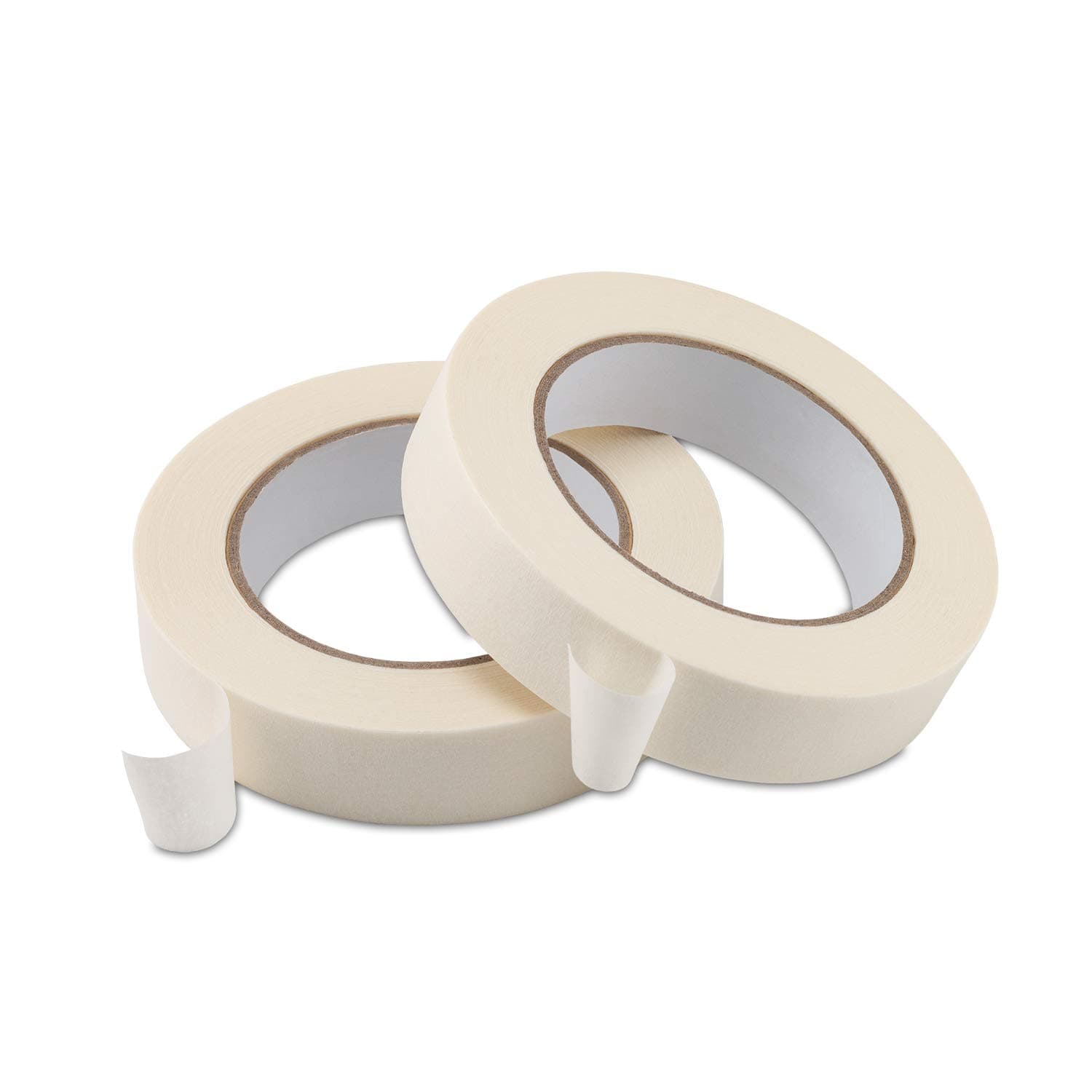 - Lichamp Masking Tape 1 inch, 2 Pack General Purpose Beige Masking Tape White Masking Paper, 1 inch x 55 Yards x 2 Rolls (110 Total Yards)