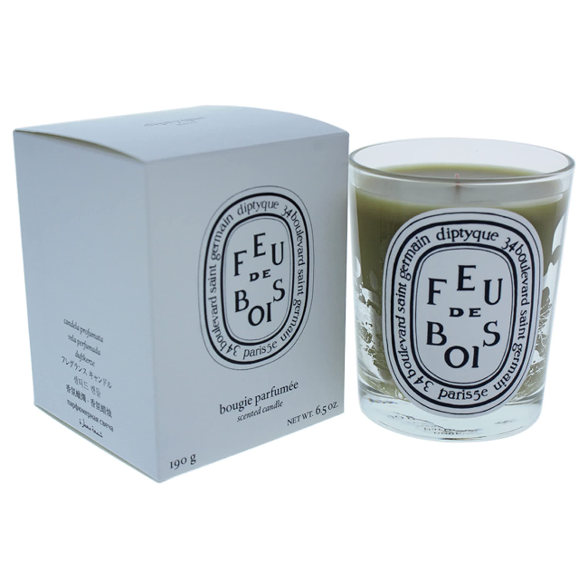 Diptyque Feu de bois Candle, 6.5 oz, Red, 3.5" Tall x 3" Diameter