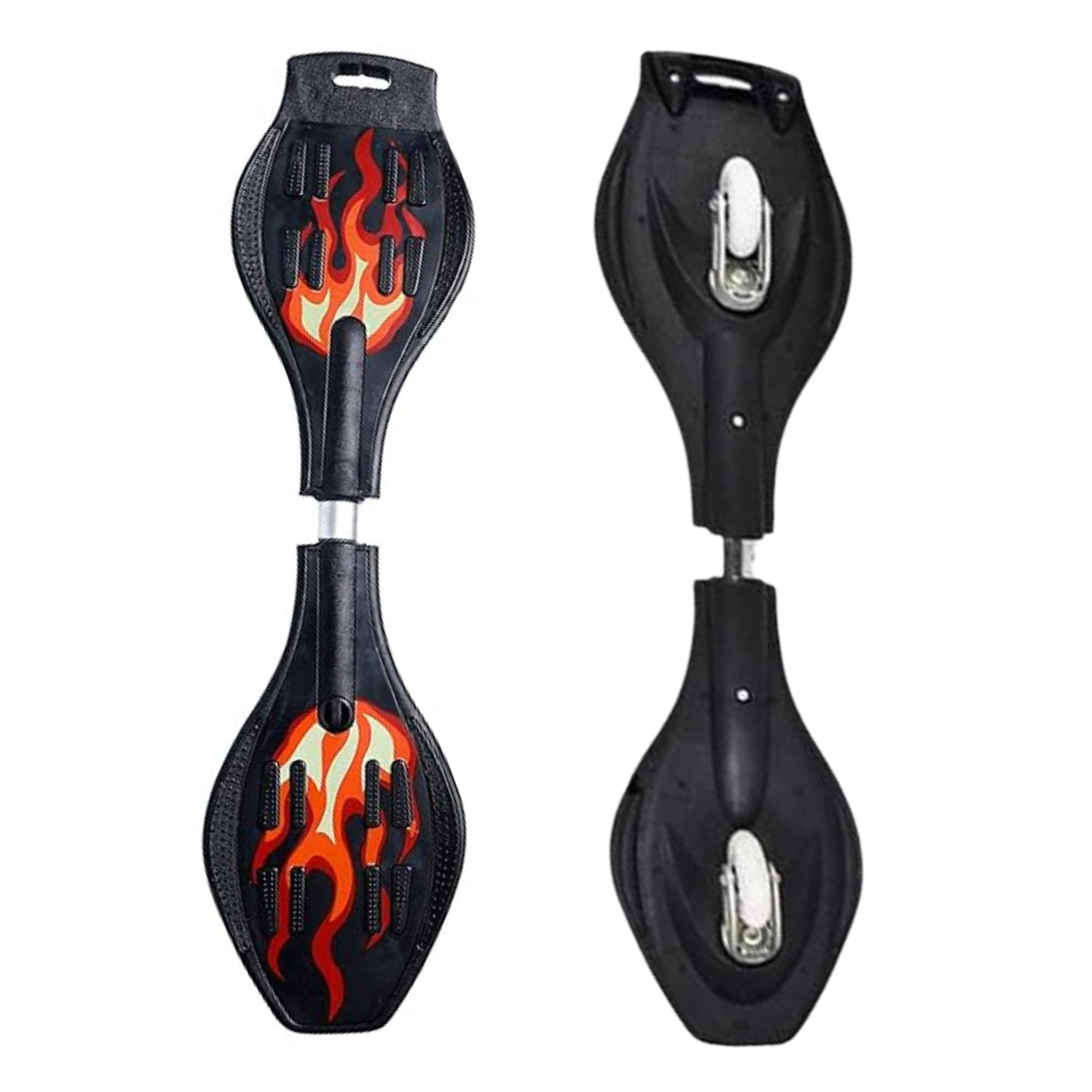 Wave Board Skate Board with Carry Bag | LED Flash Colorful Lights in Wheels |(Variation Color Design) for Outdoor for Kids |Skates for Kids....... (Yellow Waveboard)