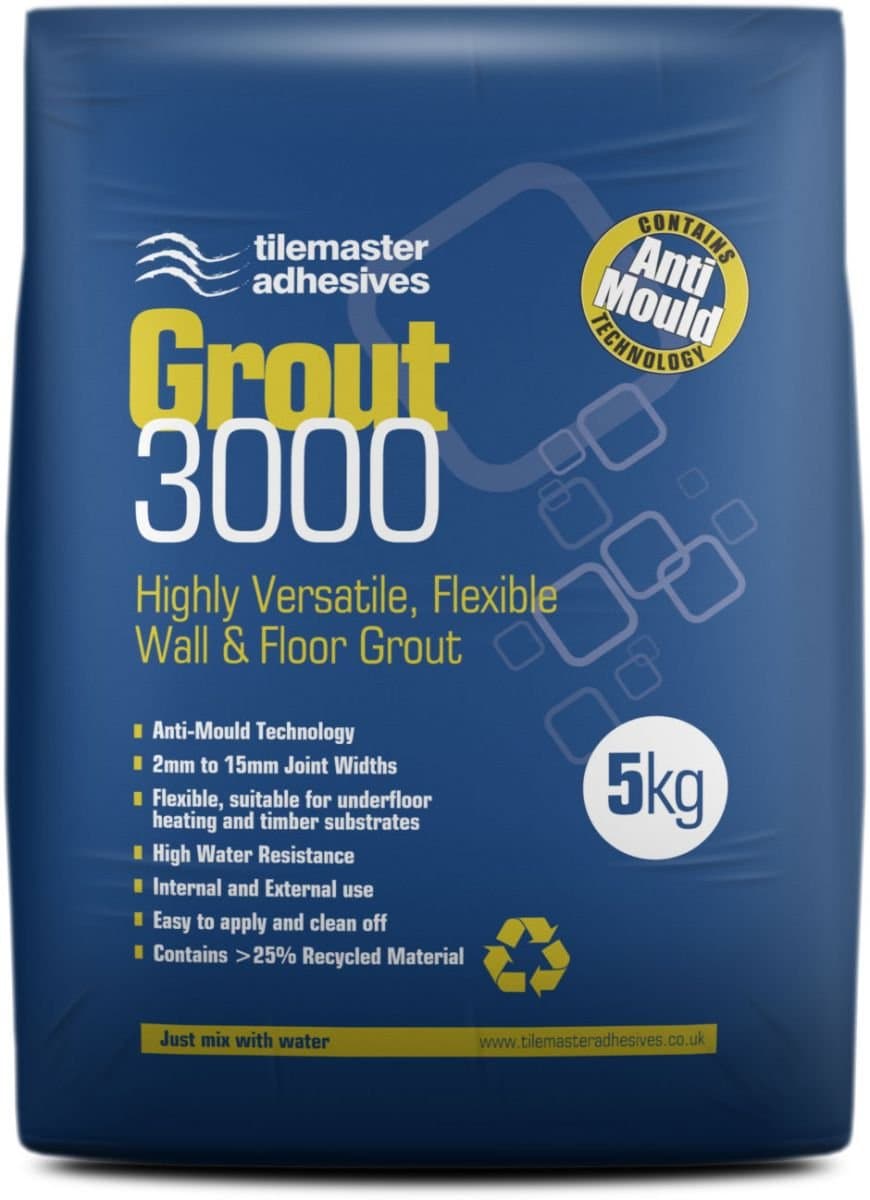 Grout 3000 Limestone 5kg by Tilemaster Adhesives