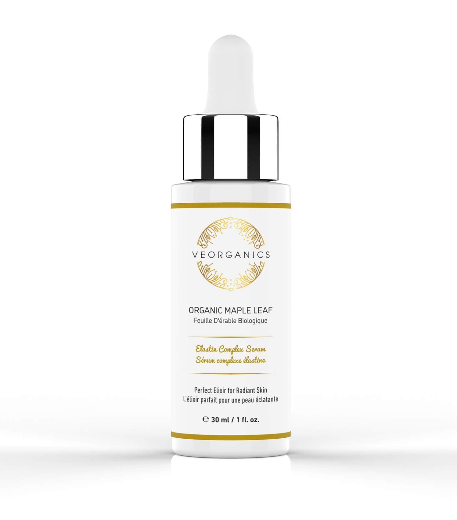 Organic Maple Leaf Elastin Complex Facial Serum - Rich in Vitamin C Serum - Face Serum Skin Care - Anti Aging Serum - Beauty & Personal Care Serum for Face - Facial Skin Care Products by VeOrganics