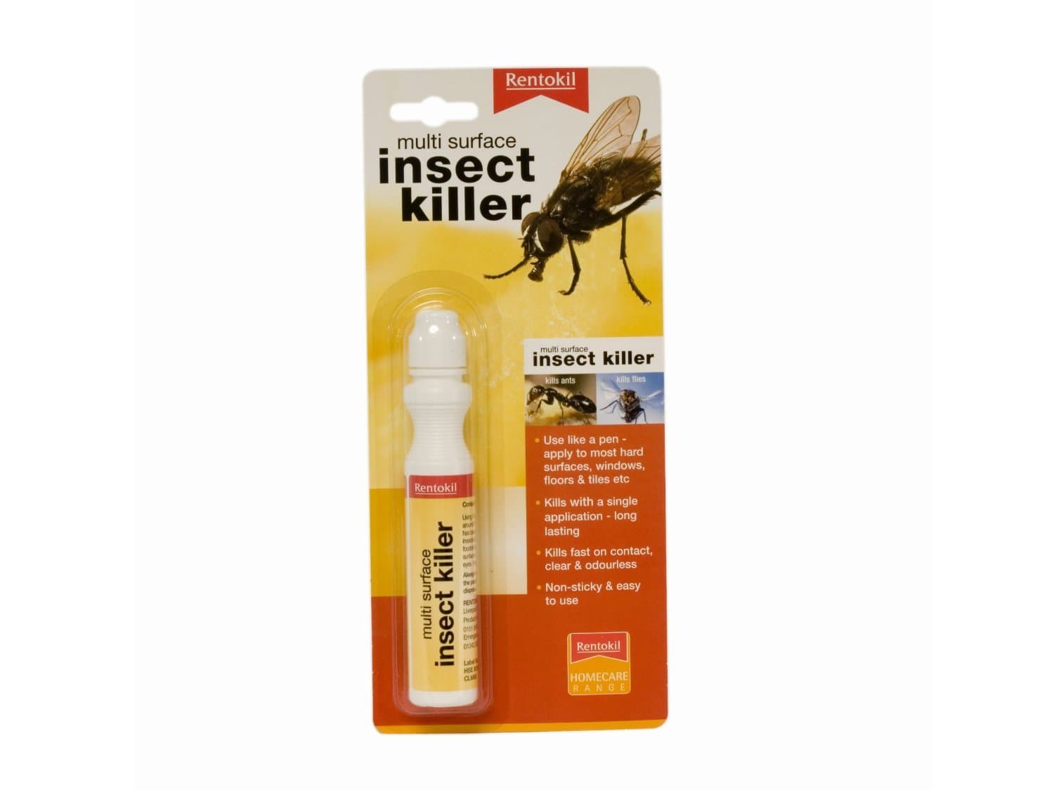 2 X Rentokil PSM73 Multi Surface Fly and Ant Killer Pen