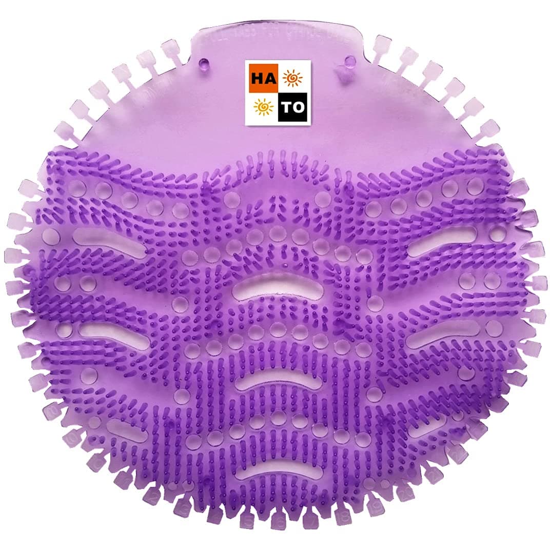 HATO Premium Urinal Screen Cake (10-pack) Anti-Splash Fresh Scents Deodorizer For Restrooms Restaurants Bathrooms Schools Office (Purple & Lavender Scents)