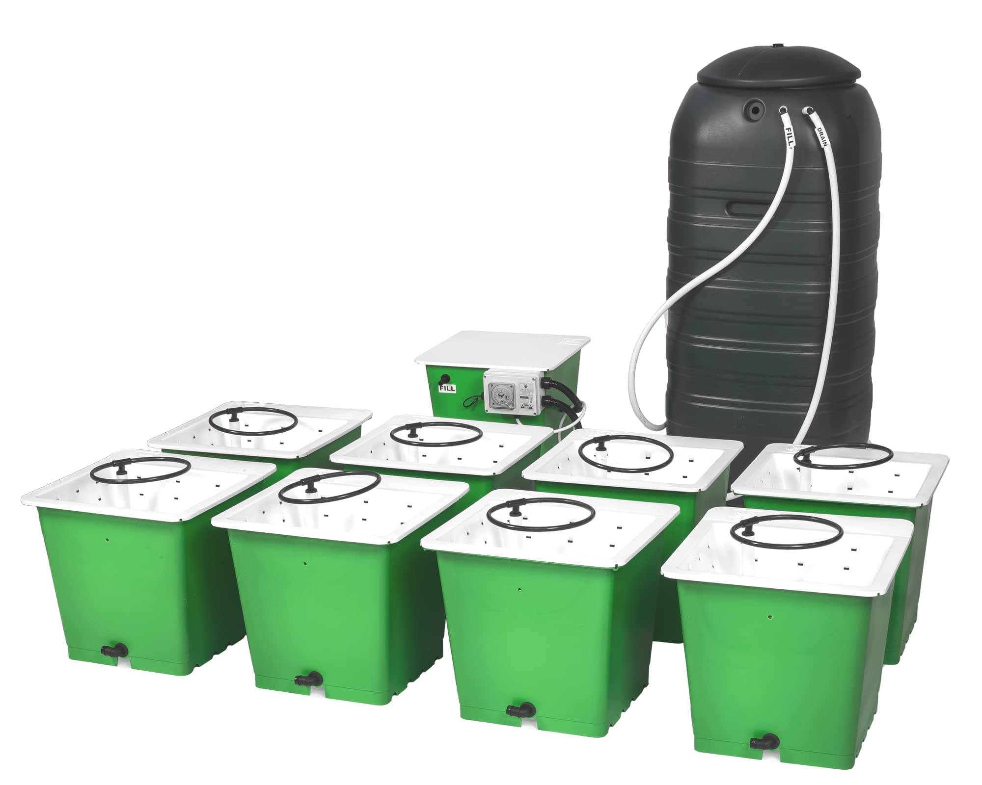 The Green Man System 8 Pot Hydroponic Grow Kit