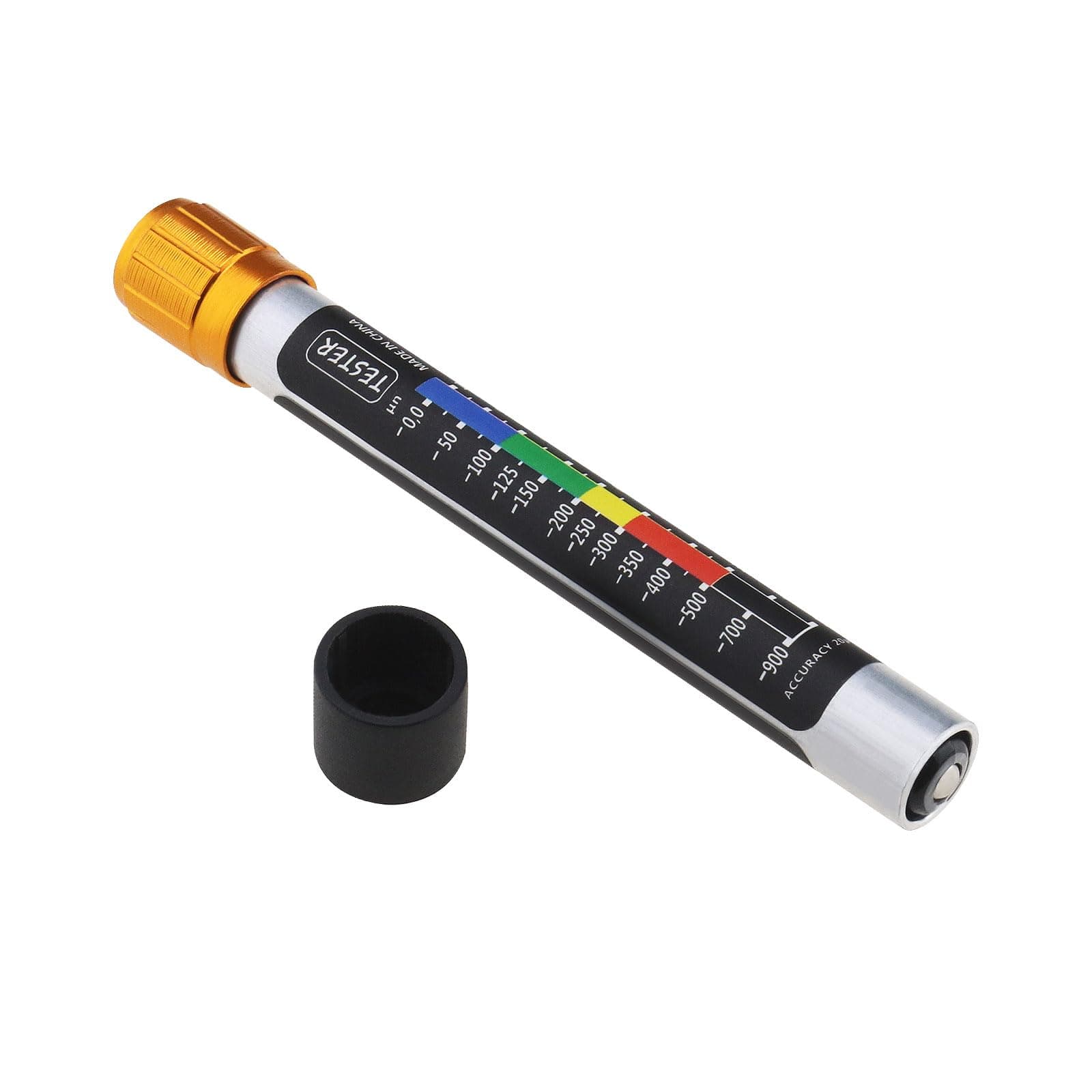 Car Paint Tester Device with Magnetic Tip Scale for Car and Motorbike Paint Coating Test Tool Paint Thickness Gauge Micron-Level Colour Scale Meter