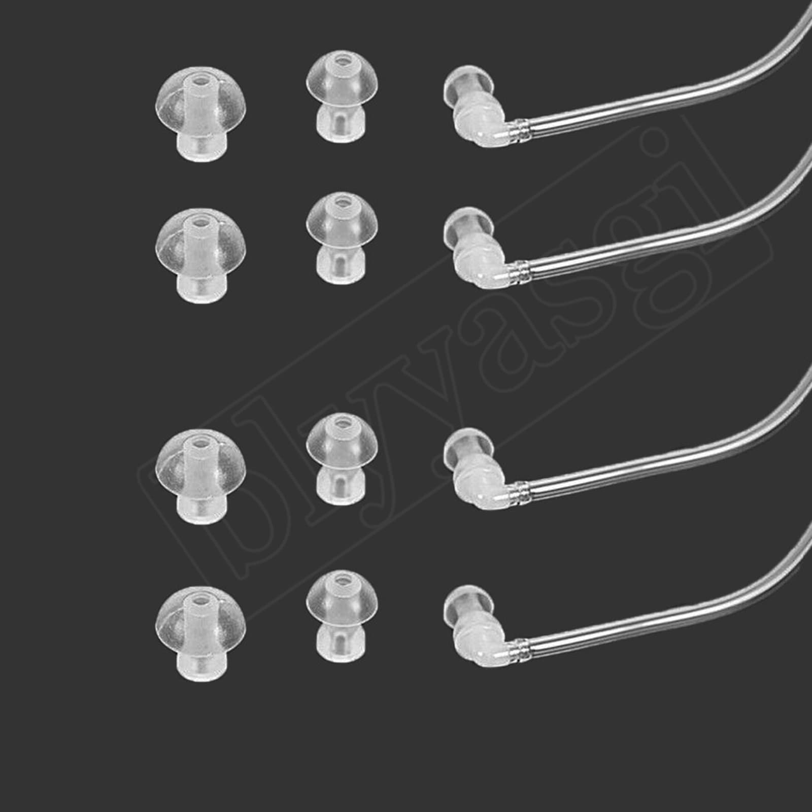 12pcs Ear Plug with 4 tubes Siemens Resound BTE Hearing Aid Aids Eartips Domes (size S M L)