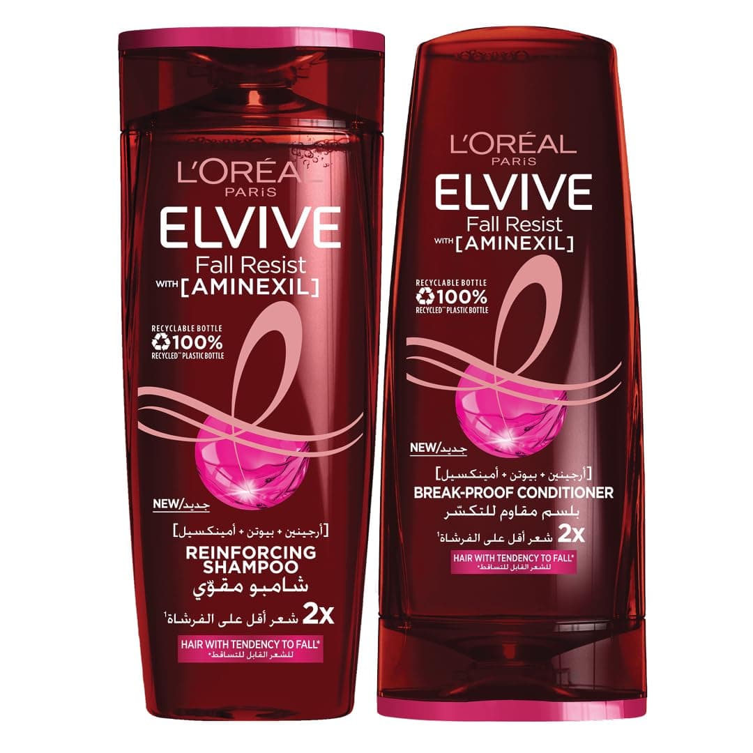 Elvive Full Resist Shampoo, 400ml + Conditioner 360ml For Weak & Fragile Hair