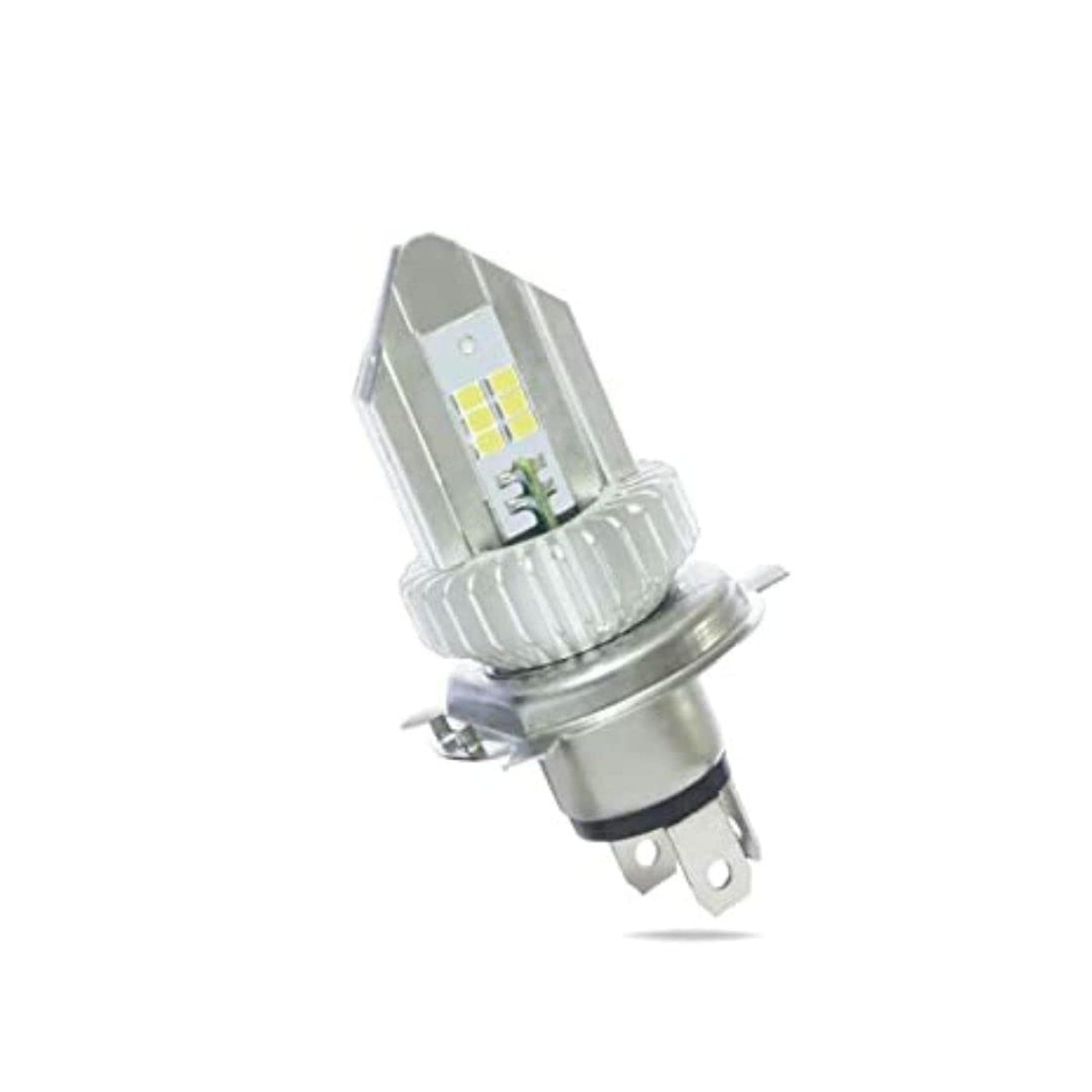 Super LED Headlight Bulb for Motorbikes and Scooters - White LED HS1 (12V DC 9W/10W 6000K) - Pack of 1
