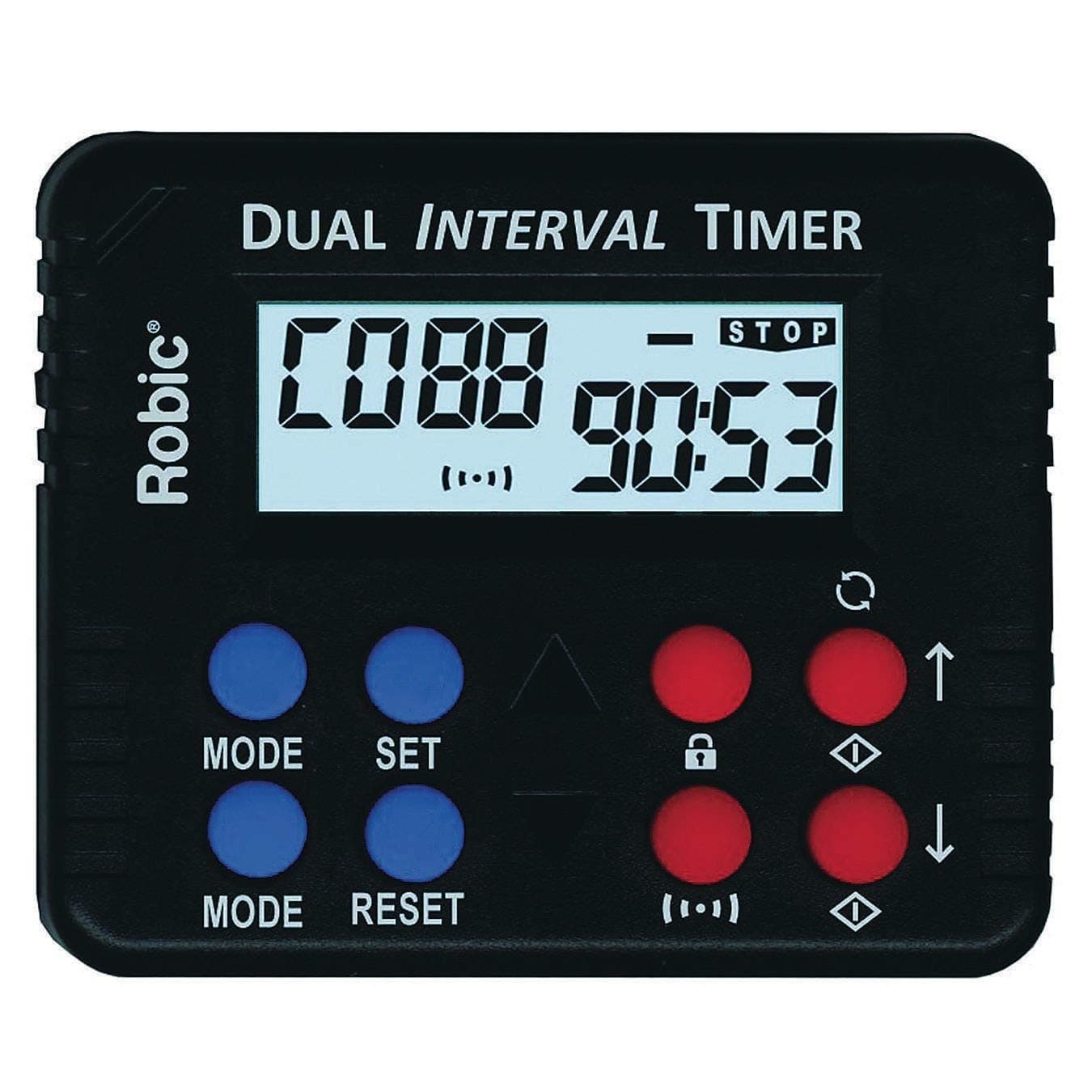 Robic M613 Dual Interval & Countdown Timer, Black