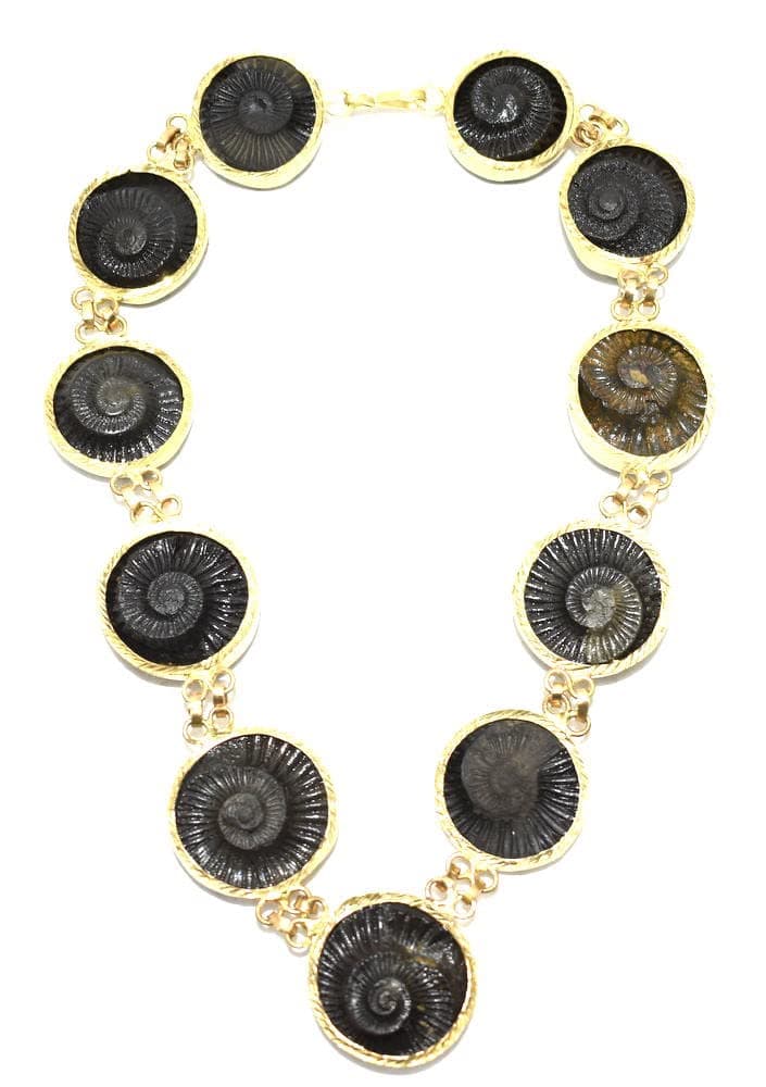 Sudarshan Shaligram Mala In Panchdhatu - 11 Pc