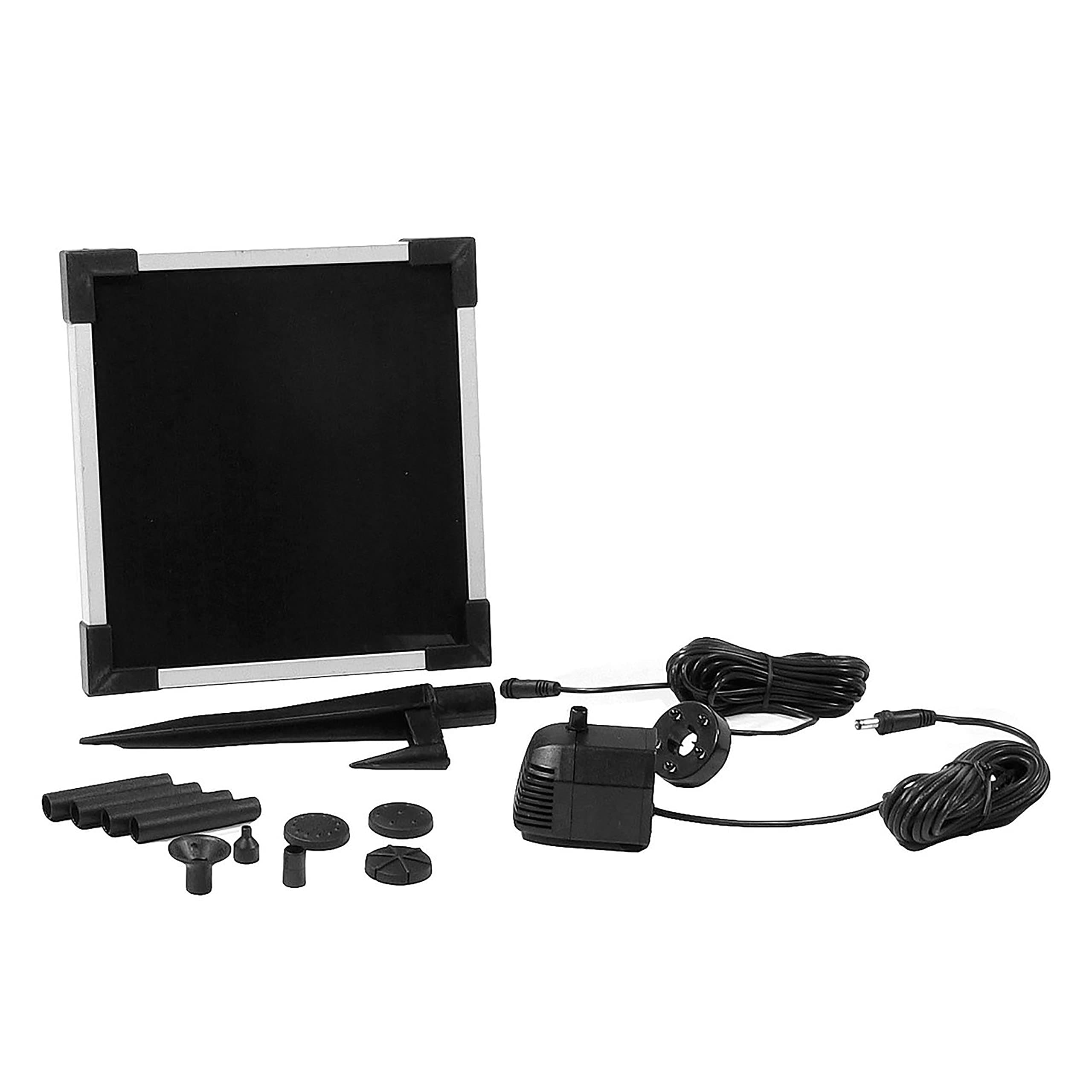 Sunnydaze 65 GPH Solar Pump and Panel Kit with Battery Pack and LED Lights - 36-Inch Head - For Pond or Pool