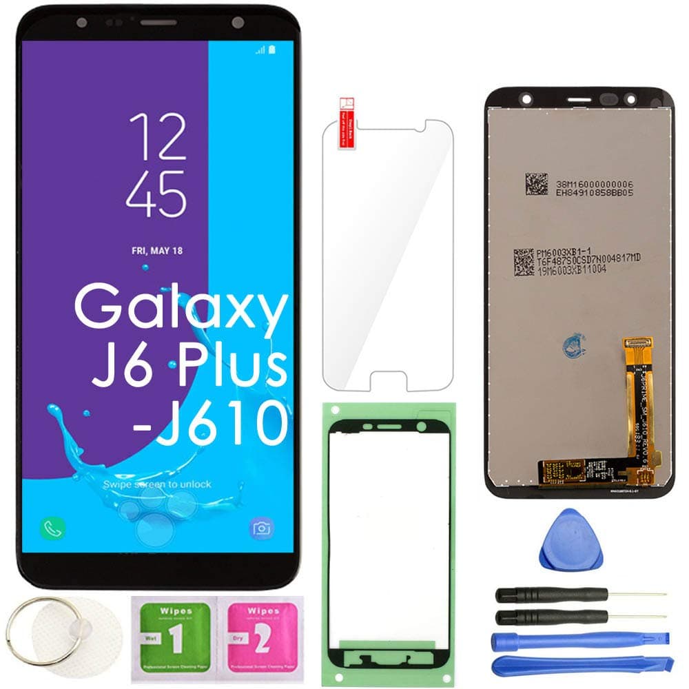 J6 Plus LCD Screen Touch Display Digitizer Assembly (Black) for Samsung Galaxy J6+ 2018 / J6 Plus SM-J610 J610G/DS J610F J610FN 6.0 inch Assembly