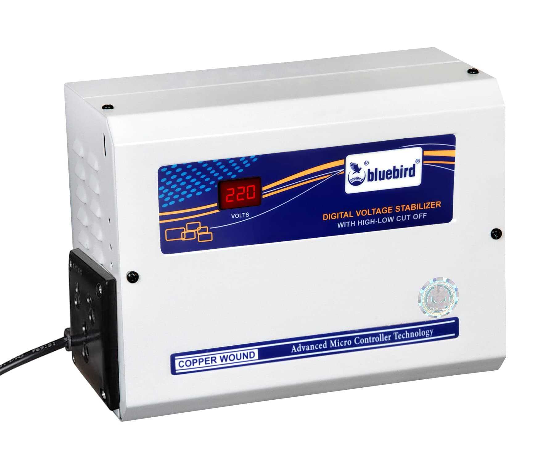 Bluebird 2.00 KVA Digital Voltage Stabilizer with HLC (150-280 V), Copper Wound