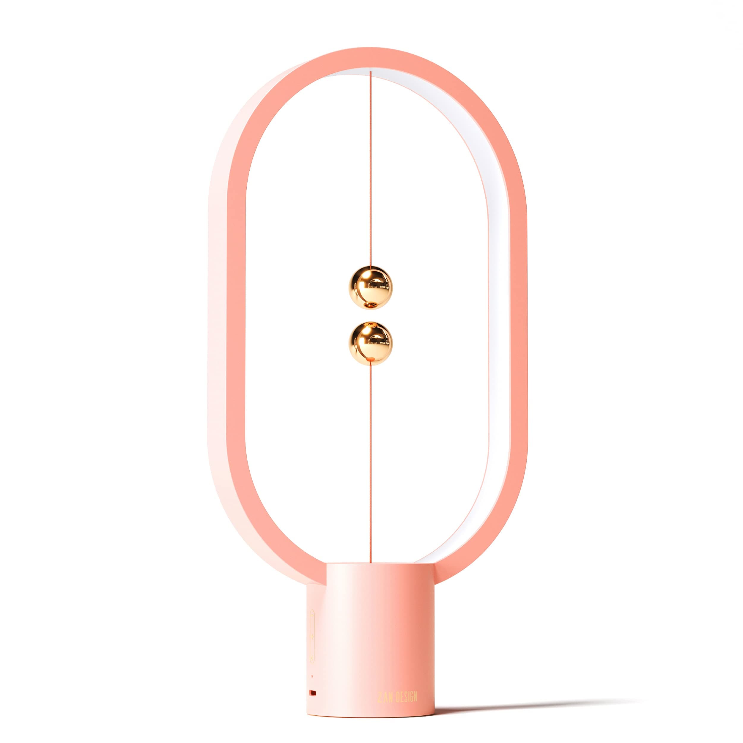 Heng Balance Light, USB Powered LED Table lamp, Creative, Magnetic Switch Night Light, dimmable Eye Protection Table lamp, Used for Gifts, Decoration Bedside, Dormitory and Office(Pink)