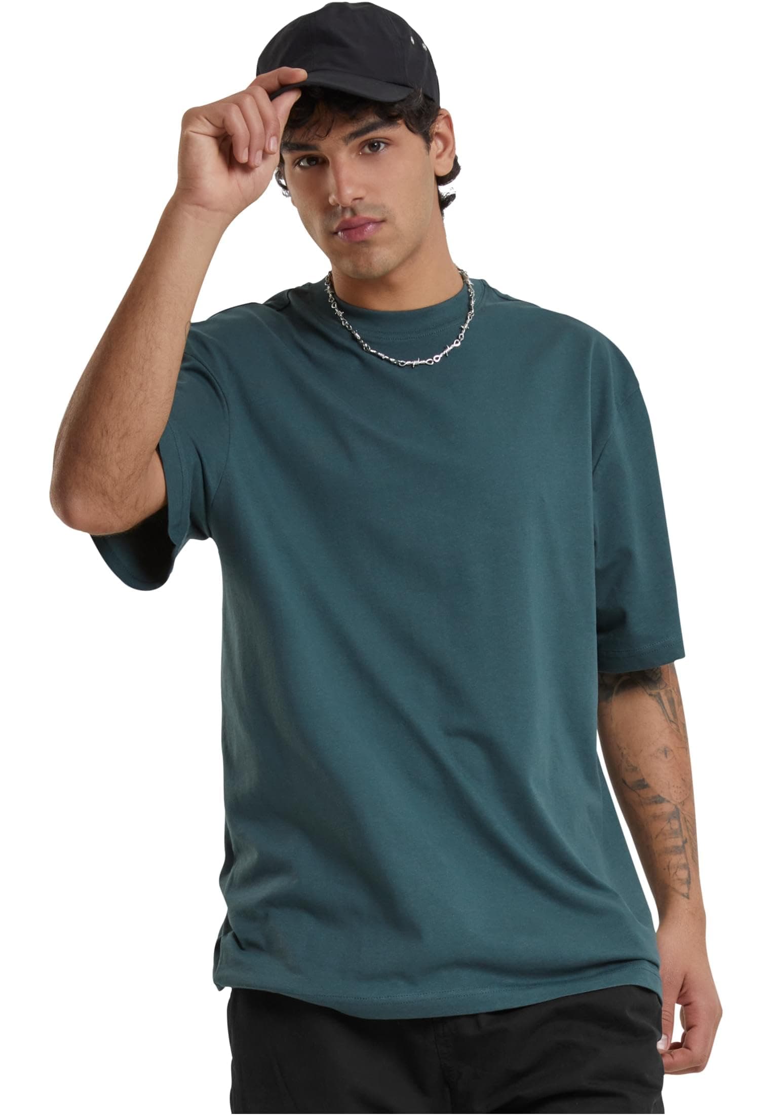 mens Tall Tee Oversized T-Shirt Oversized Short Sleeves T-Shirt with Dropped Shoulders, 100% Jersey Cotton (pack of 1)