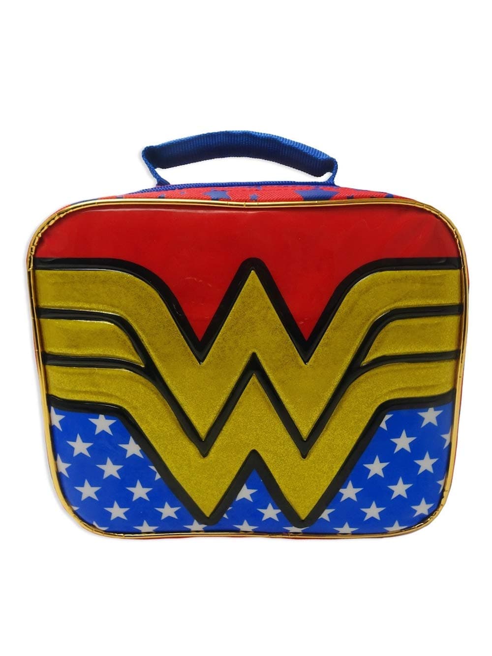 Wonder Woman Insulated Rectangular Lunch Box with Detachable Cape