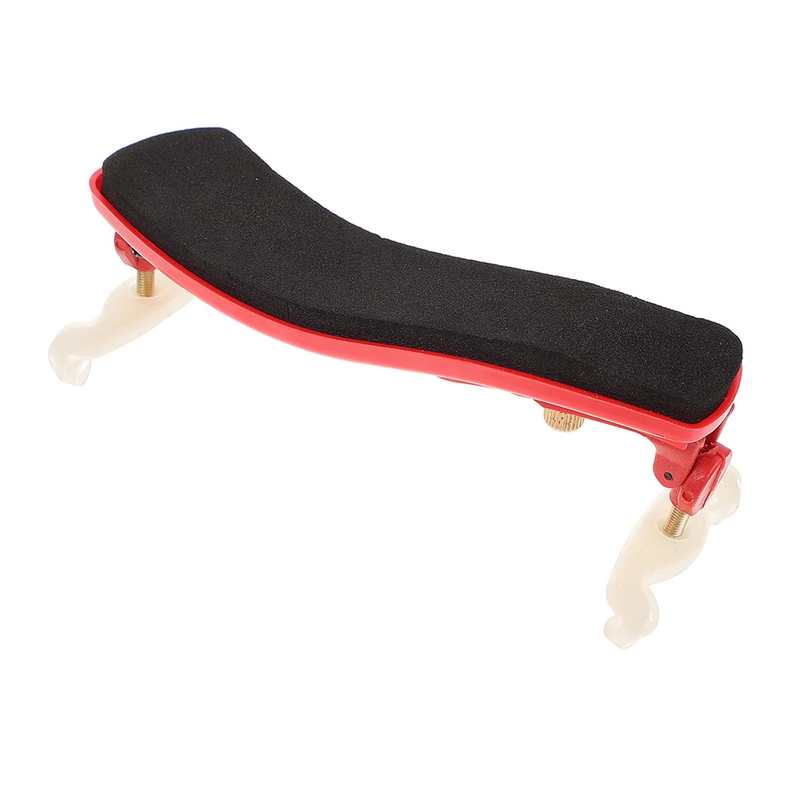 Rubber Violin Shoulder Rest 1/4 to 1/8 Violin Shoulder Support Violin Parts Orchestral Strings Accessories for Player Lovers (Red)