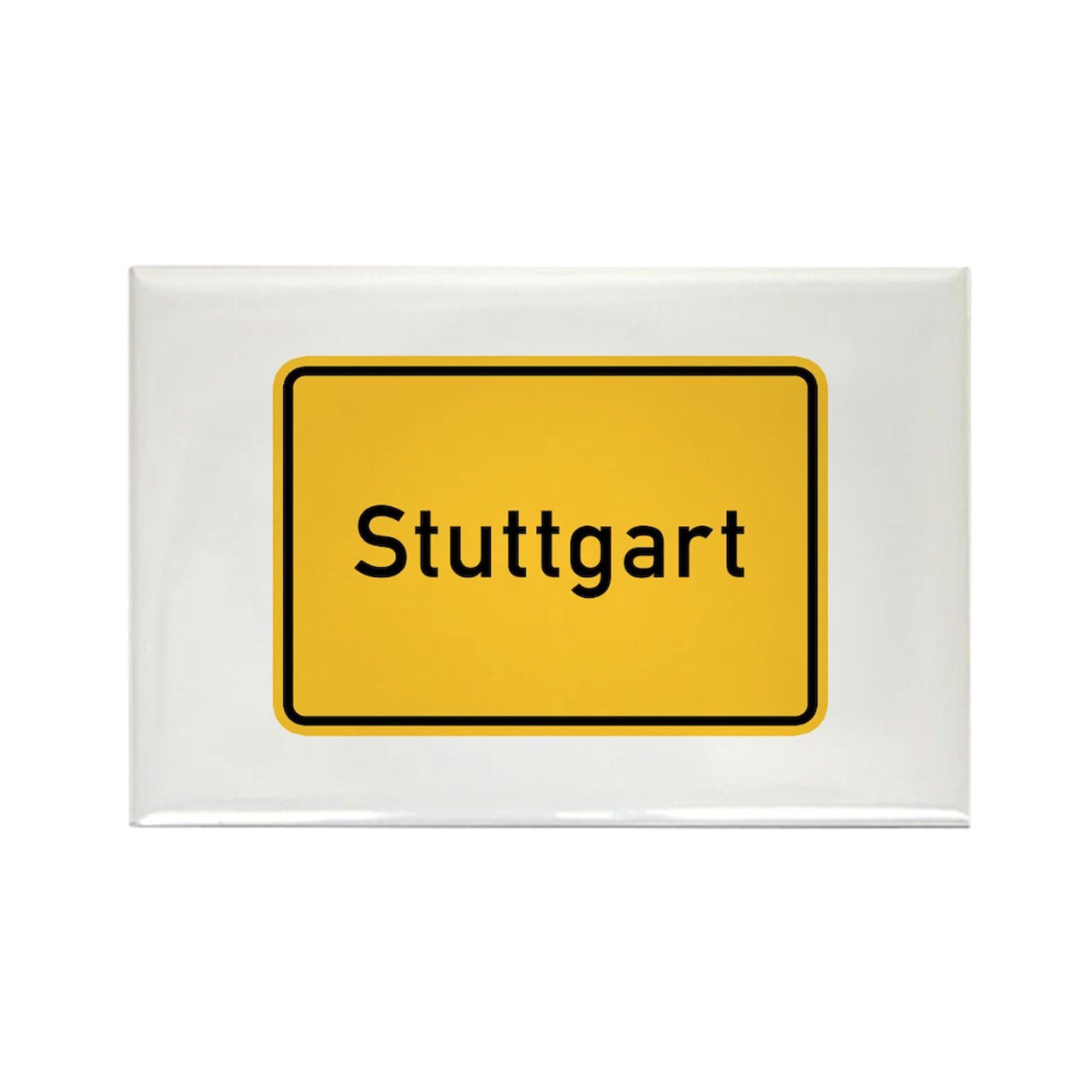 CafePress Stuttgart Roadmarker, Germany Rectangle Magnet, 3"x2" Refrigerator Magnet