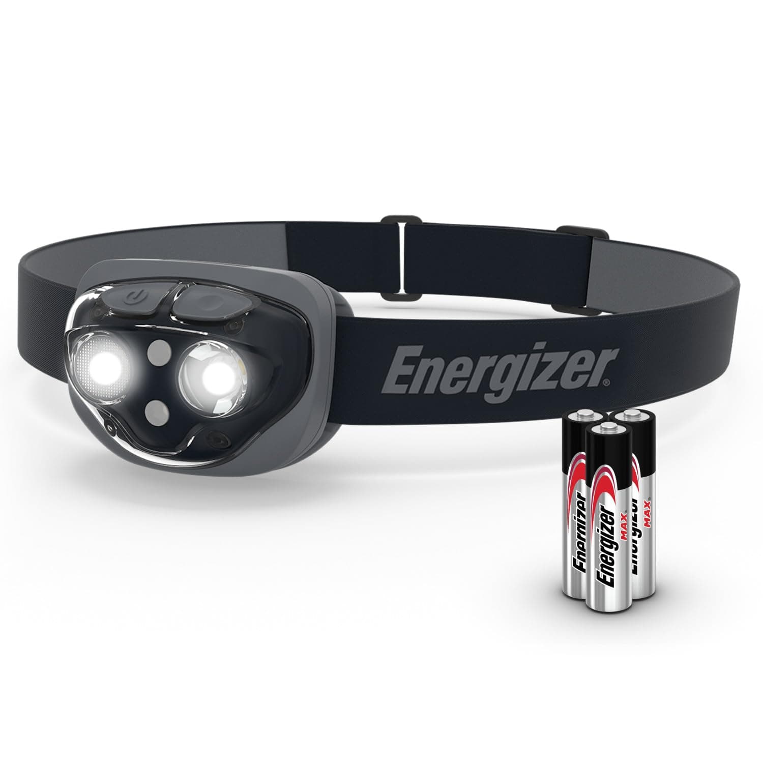 Energizer Amazon Vision HD+ 360 Lumen Head Torch, Midnight Black, Water Resis...