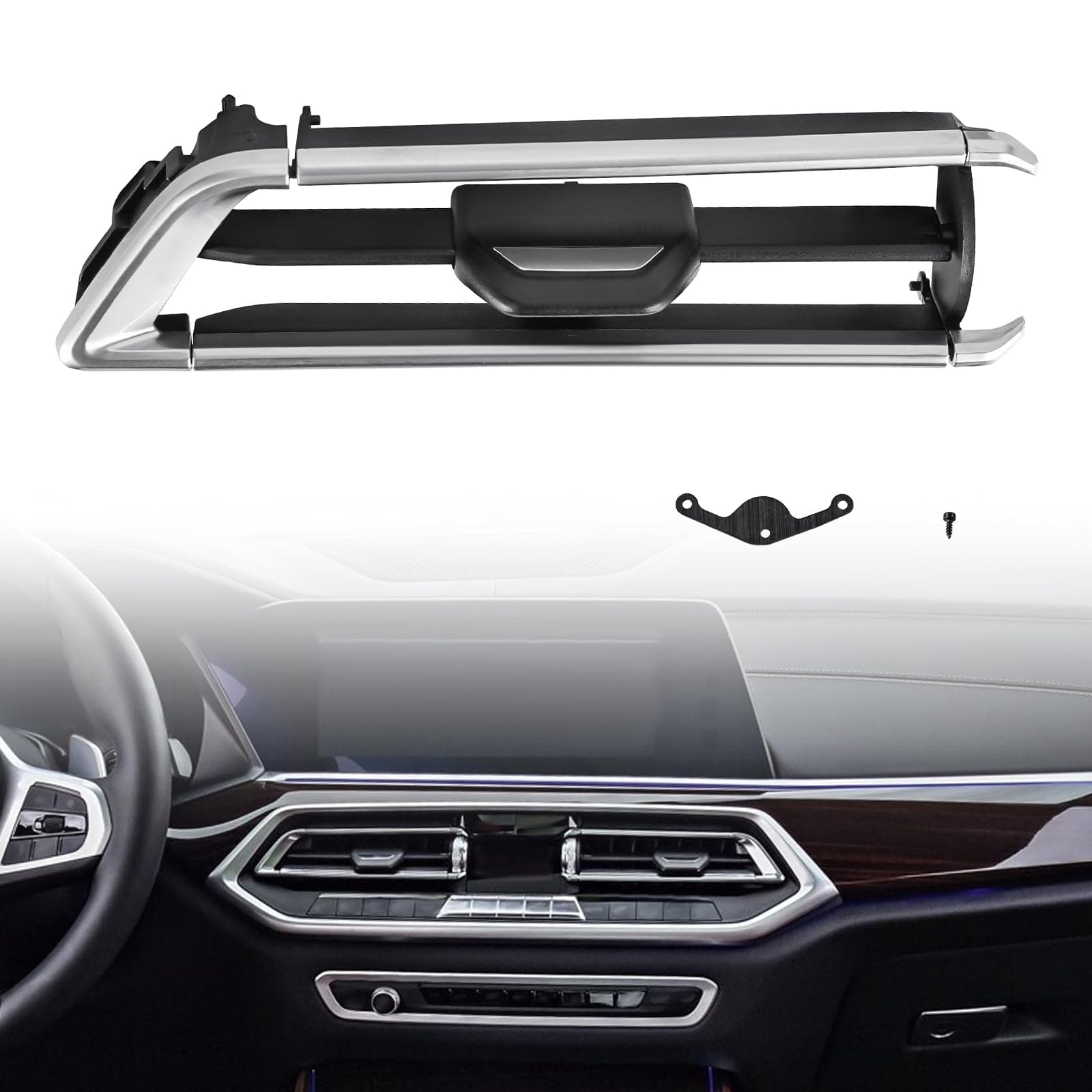 JDMON Left Front Center Air Conditioner A/C Vent Outlet Cover Trim Replacement for BMW X5 X6 X7 G05 G06 G07 2019 2020 2021 Replacement for 64119458541