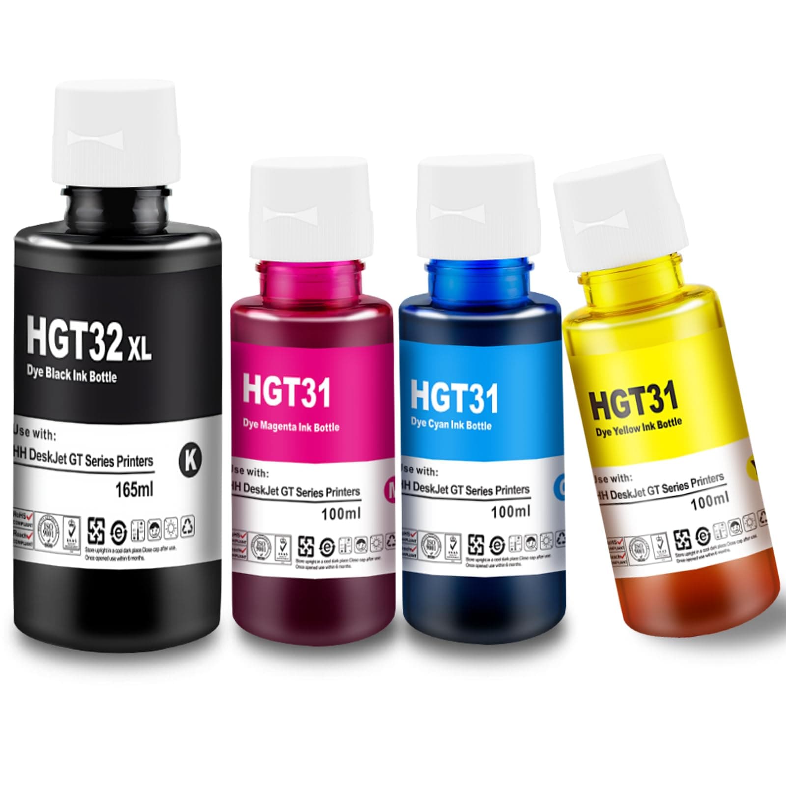 31 32XL Smart Tank 5105 Printer Ink Replacement for Smart Tank 5107 Ink Refill Use for Smart Tank Printer 5105 5106 5107 5108 7005 7006 7305 7306 7605 455 555 558 559 570 580 581 585 655 670 675 720