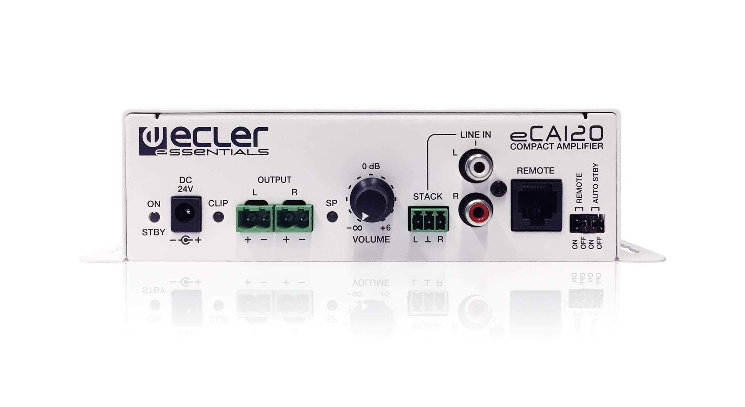Ecler CECA120 eCA120 Micro-amplifier 2x60W w/1x Unbalanced Line-IN/Du