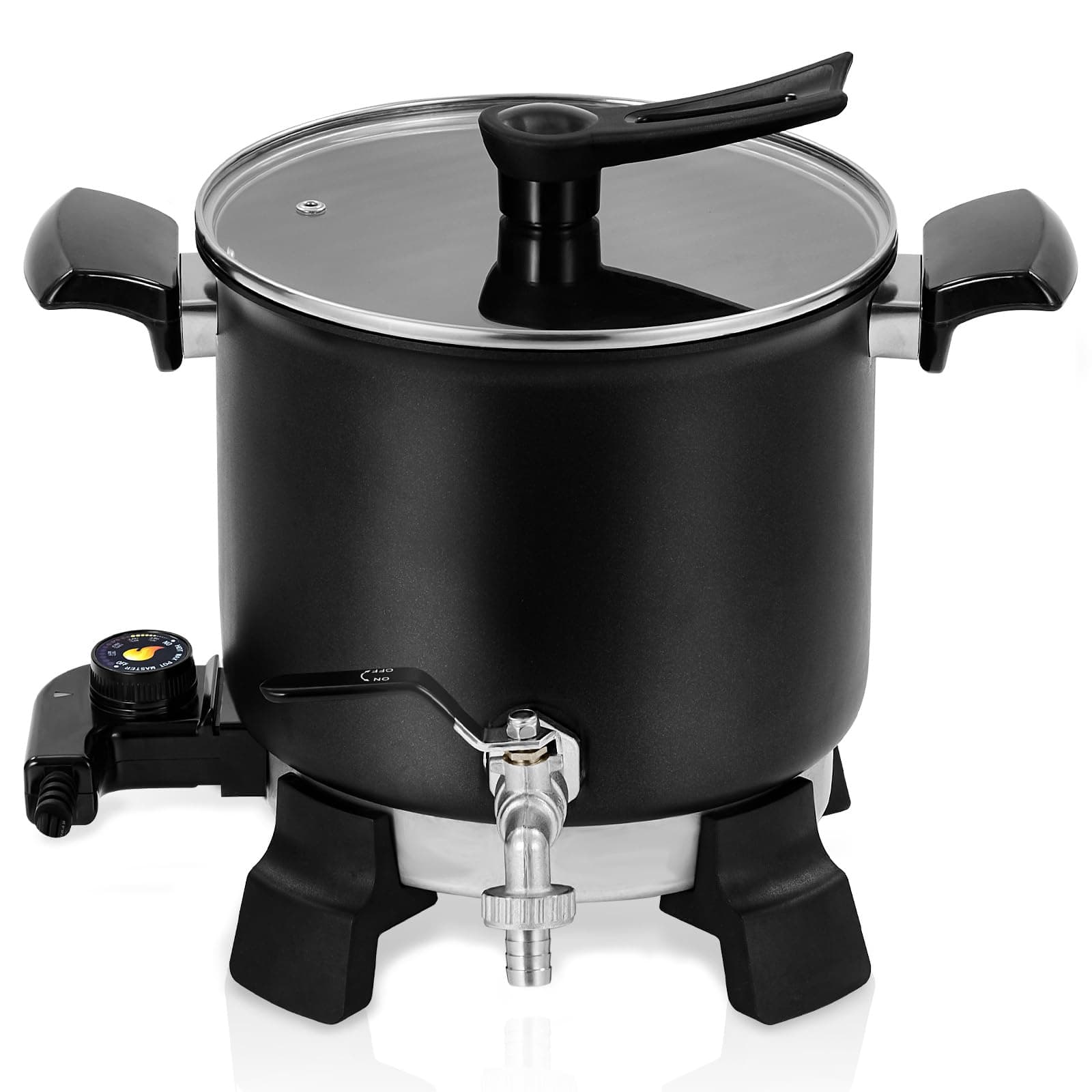 Perbyste 5.8-Quart Electric Wax Melter for Candle Making Precision Temperature Control and Convenient Pour Spout - Perfect for Home Crafting or Small-Scale Business