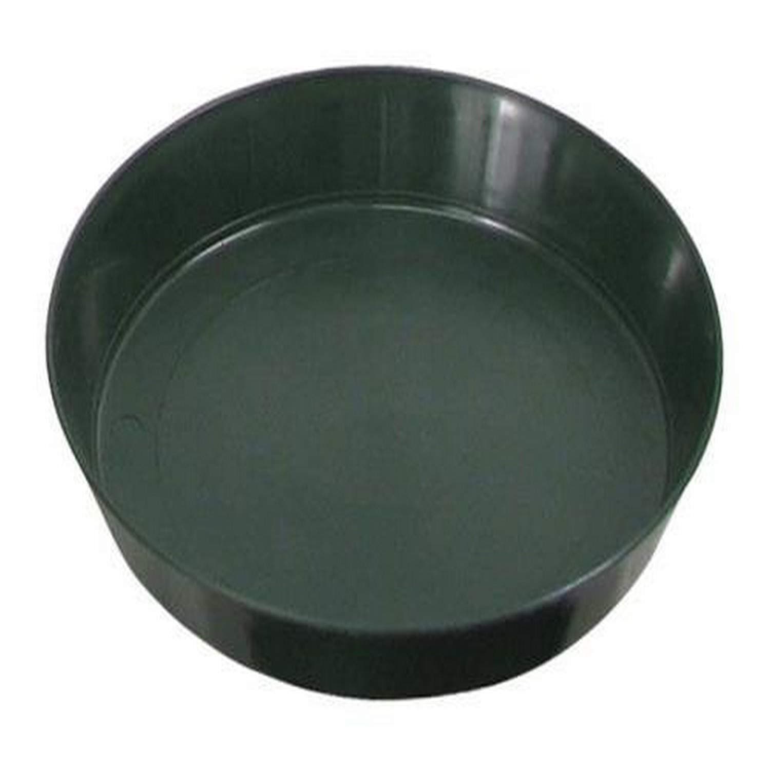 Green Premium Plastic Saucer 8-Inch, 8-Pack
